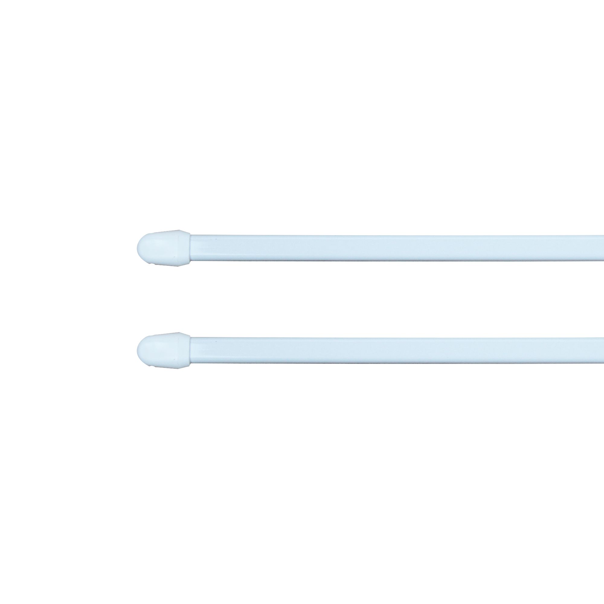 Matt White Extendable Curtain pole Pack, (L)700mm-1000mm (Dia)9mm