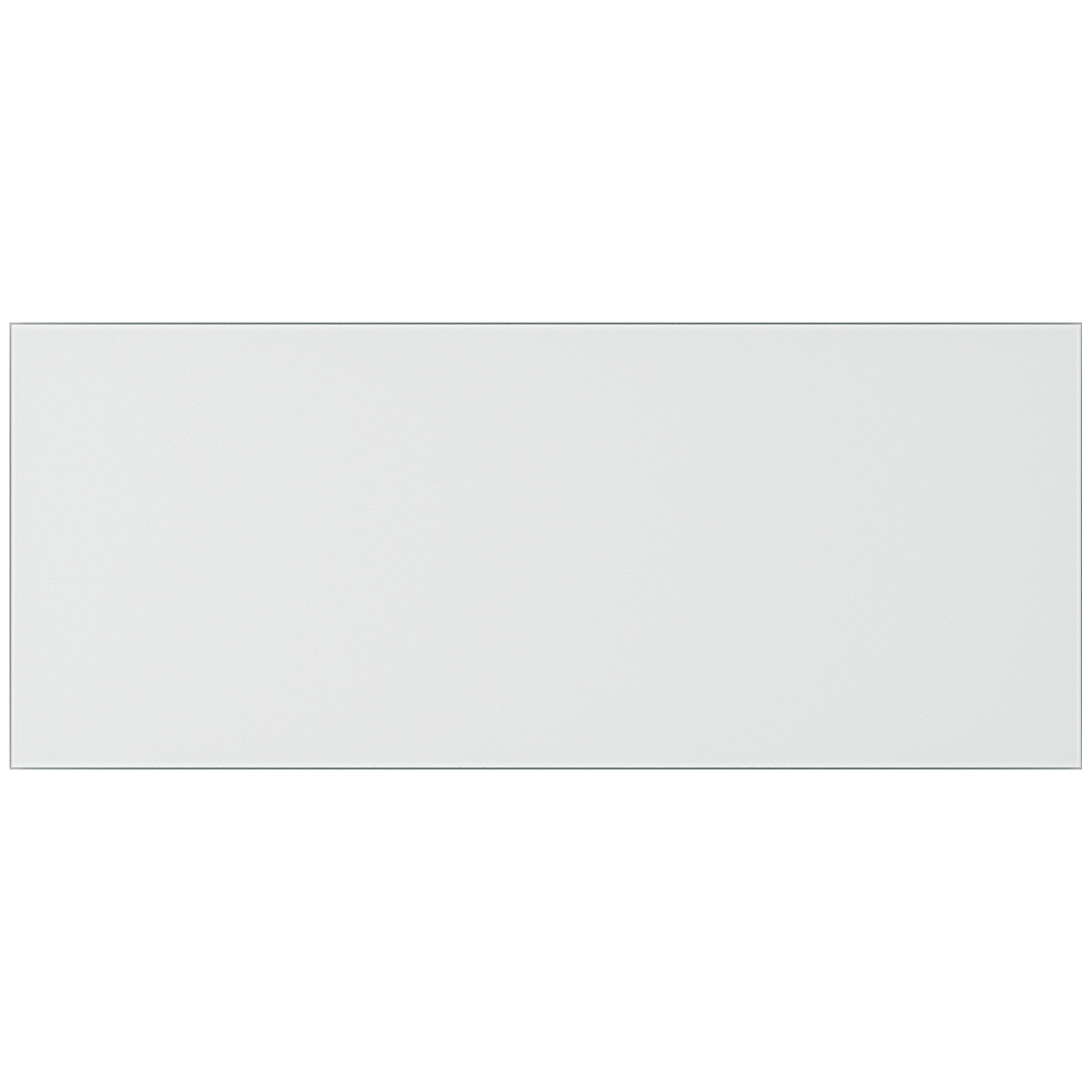 Matt White Glass Self-adhesive Bathroom Splashback (H)25cm (W)60cm