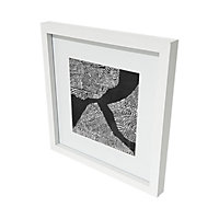 Matt White Pine effect Plain Single Picture frame (H)42.6cm x (W)42.6cm