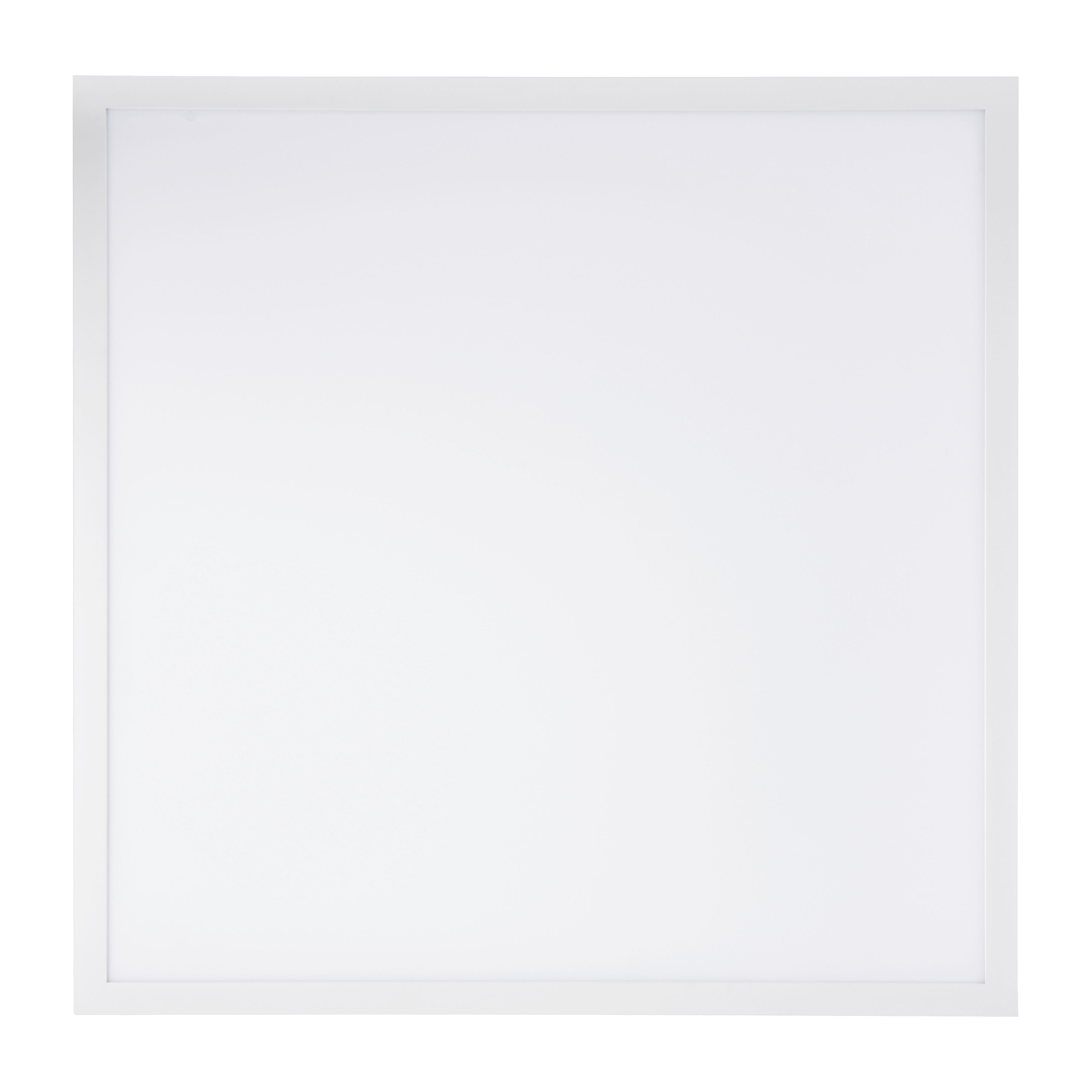 Matt White Square Neutral white Light panel (L)595mm
