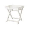 Matt white Tray table (H)44cm (W)40cm (D)40cm