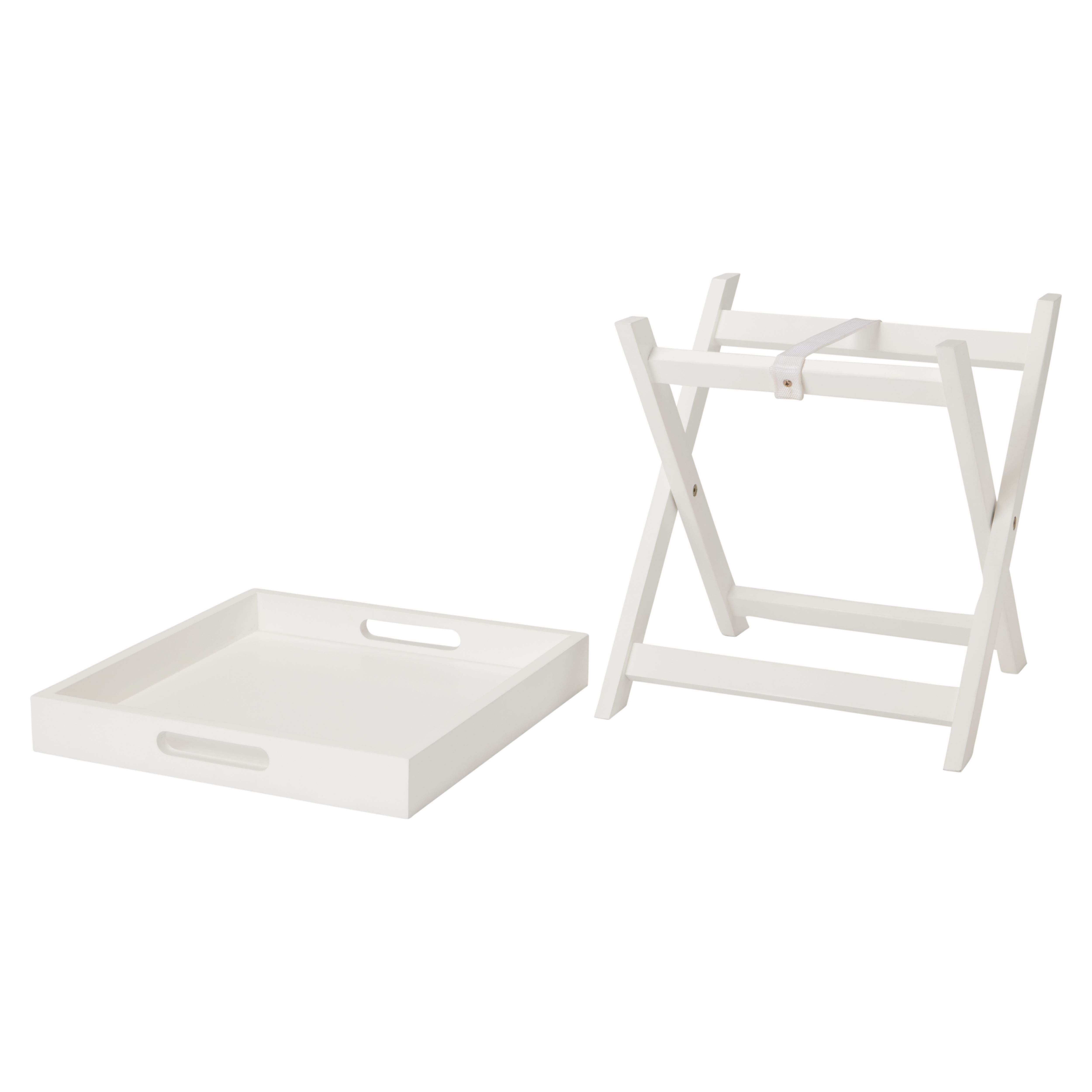 White foldable deals tray table