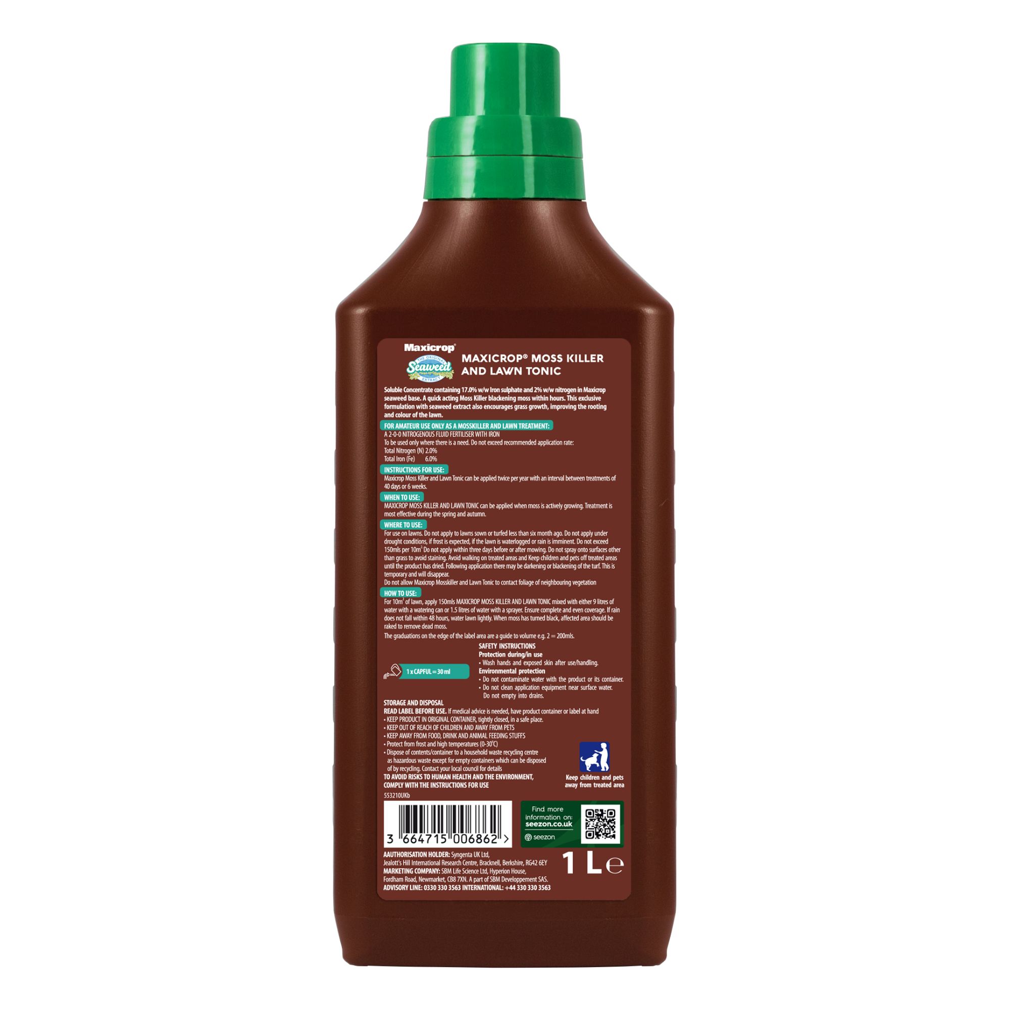 Maxicrop Concentrated Moss killer 1L