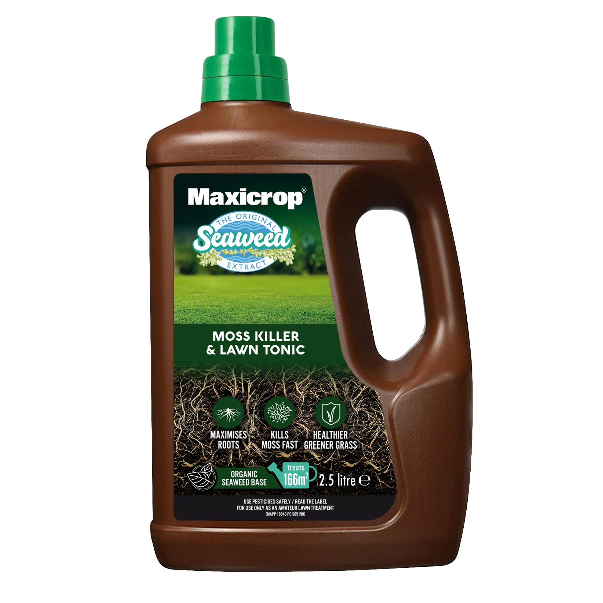 Maxicrop Lawn food & moss control, 2.5L Liquid