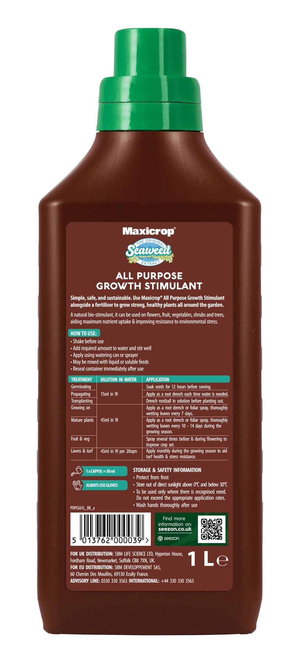 Maxicrop Universal Liquid Plant invigorator 1L
