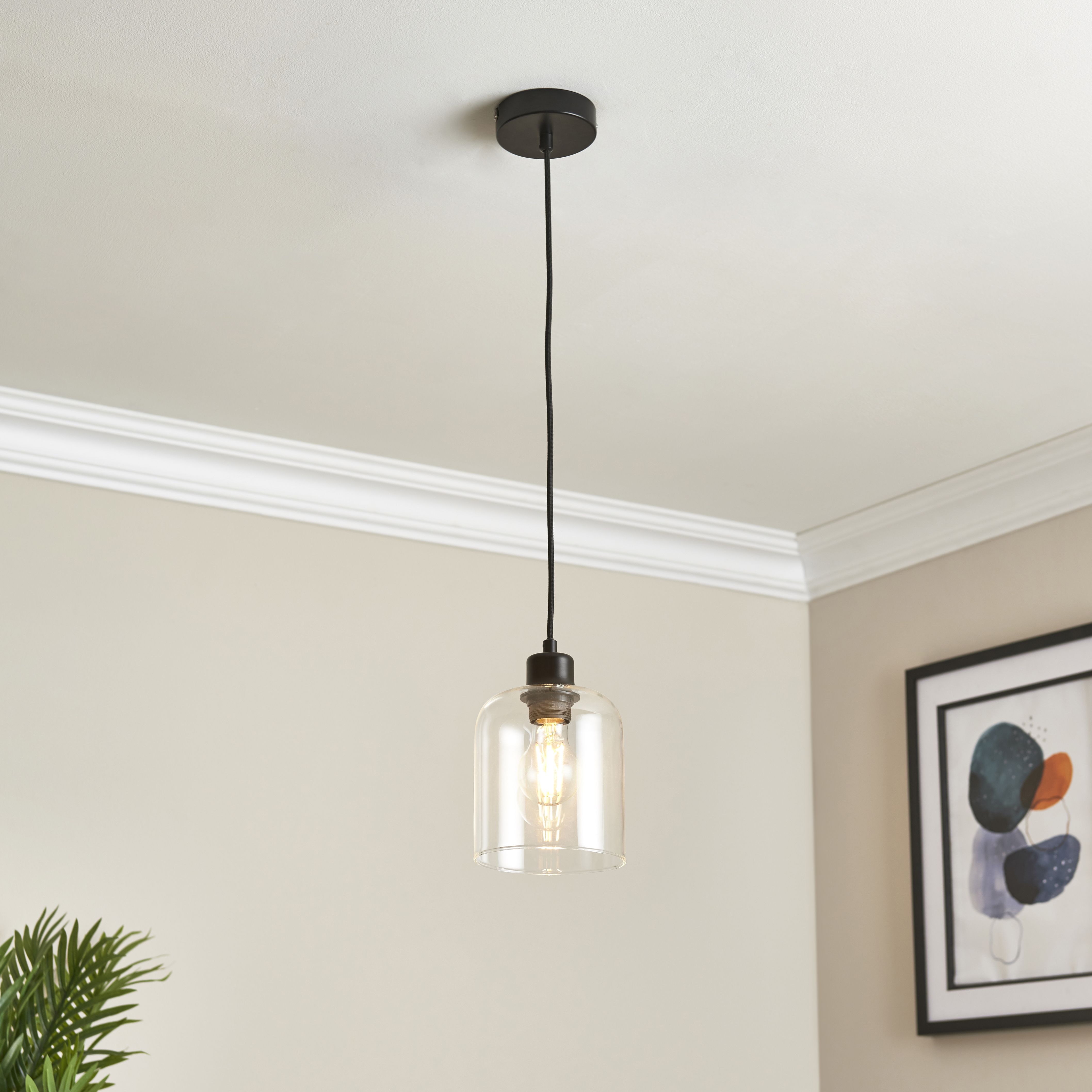 Maxton Pendant ceiling light, (Dia)140mm