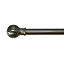 Mayburgh Stainless steel effect Metal Ball Curtain pole finial (Dia)28mm, Pack of 2