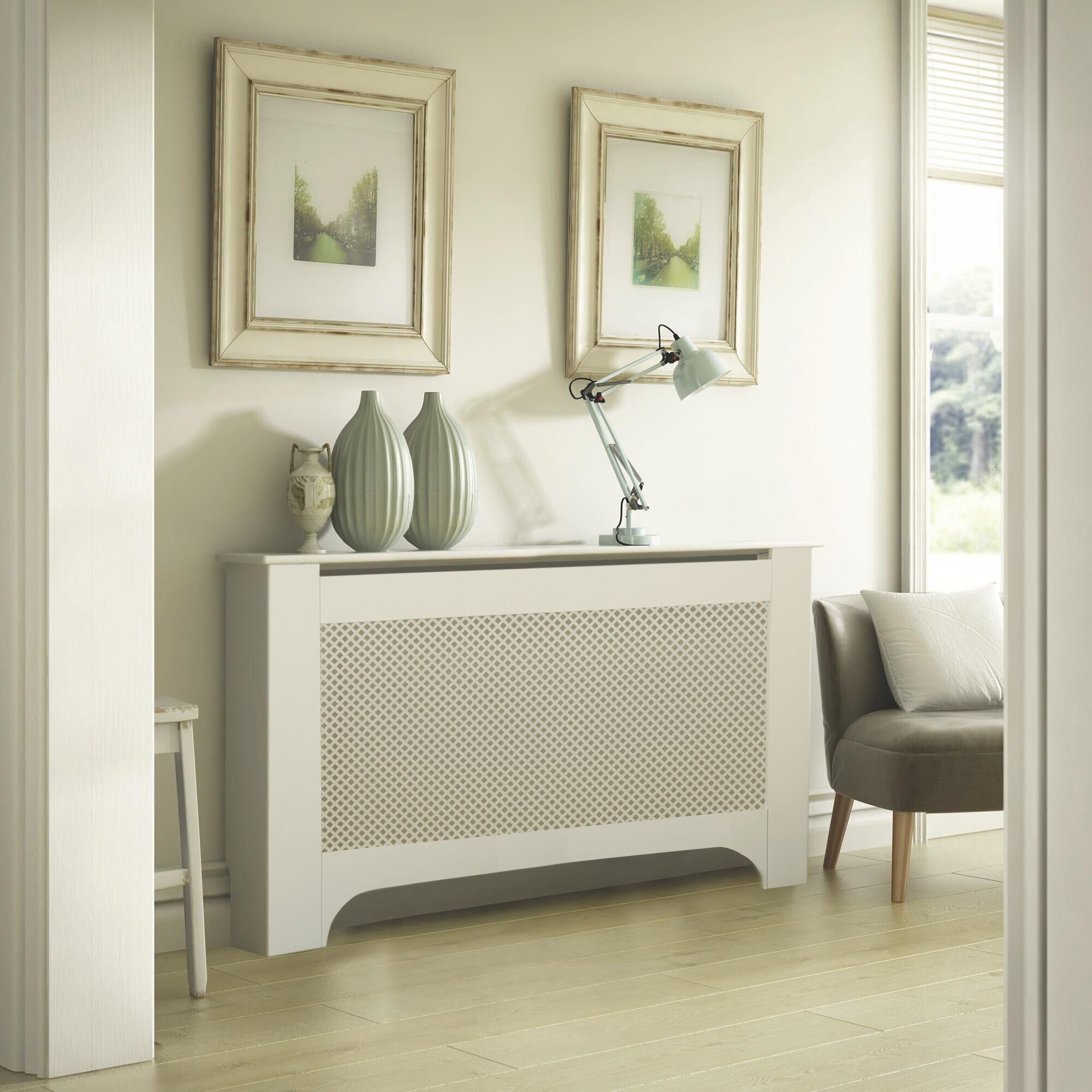 Mayfair Large White Radiator cover
