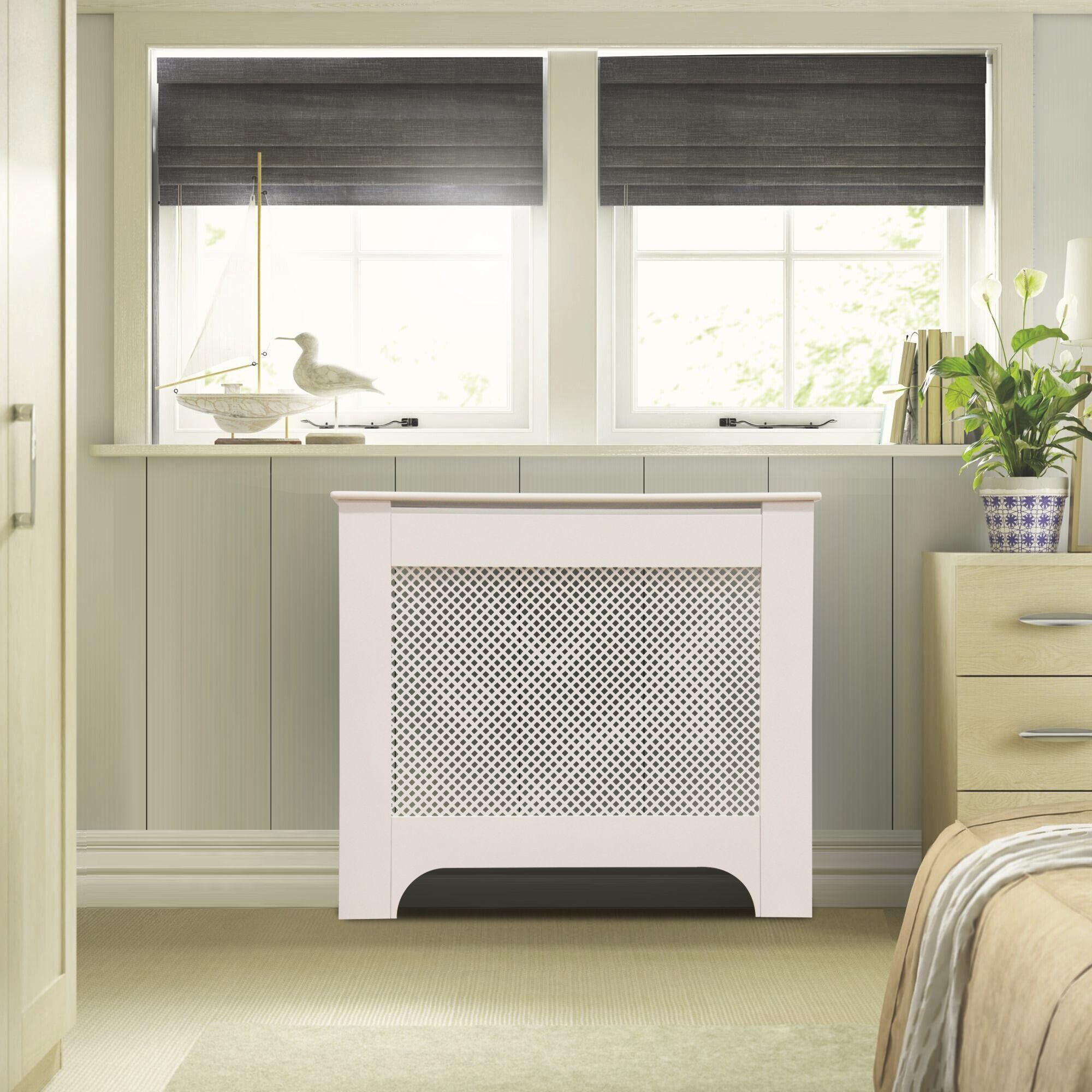 Mayfair Small White Radiator cover