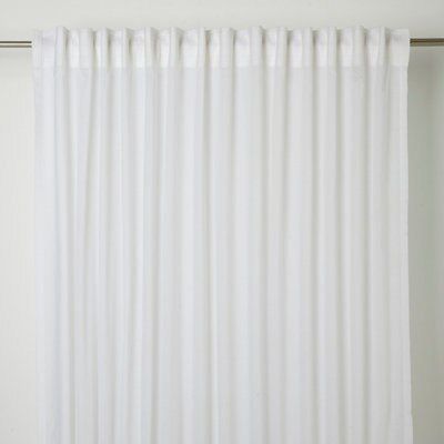 White curtains outlet pencil pleat