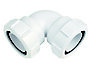 McAlpine White 90° Waste pipe Bend (Dia)40mm