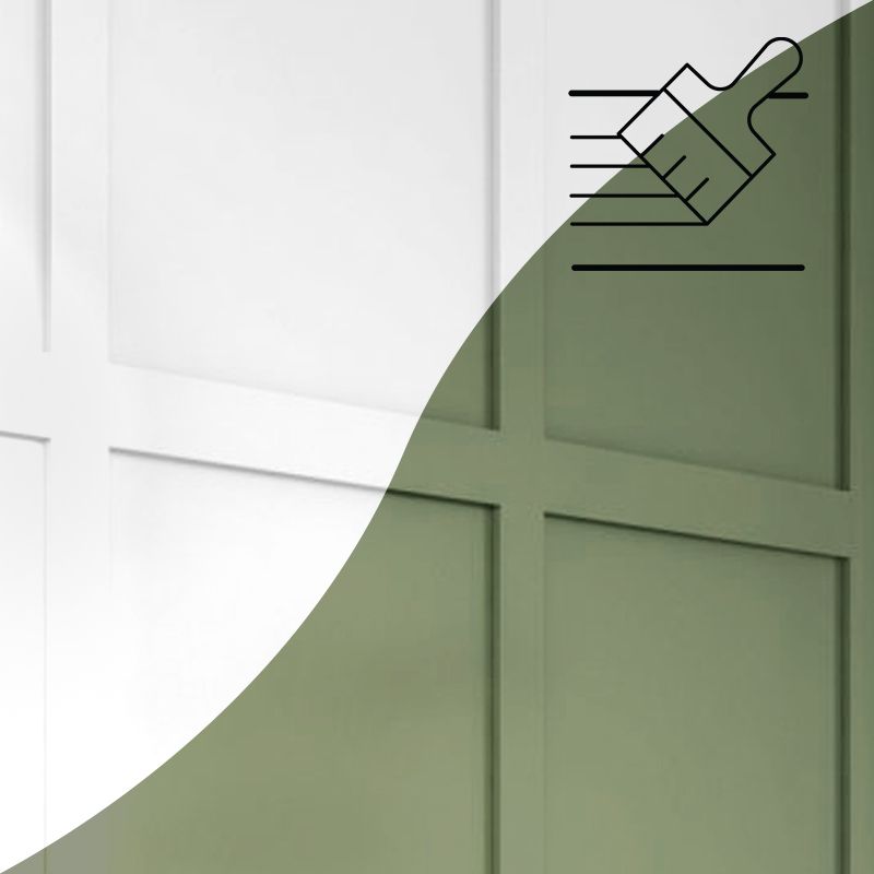 MDF Primed Shaker Wall panelling kit (H)1200mm (W)63mm (T)9mm