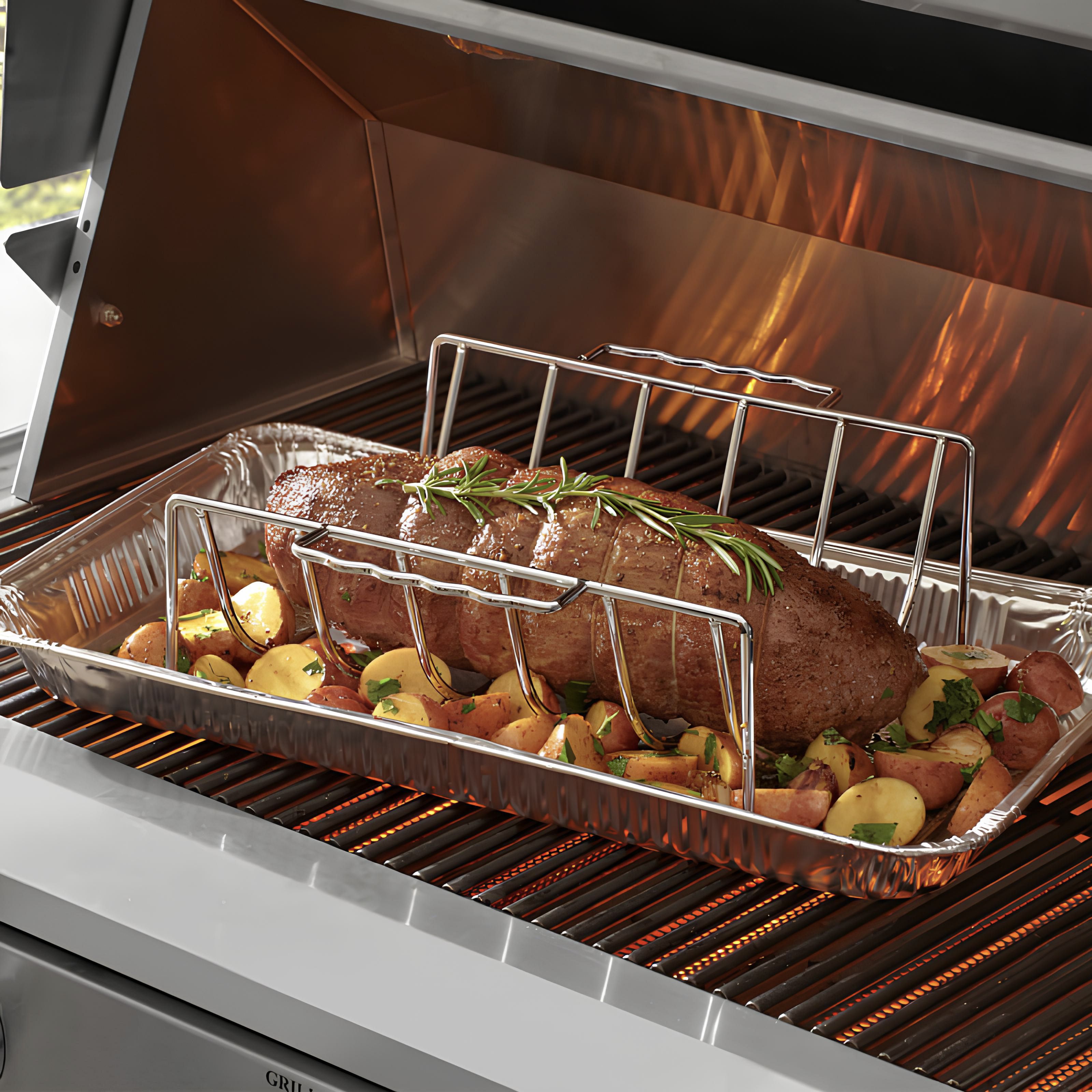 Medium Rectangular Rib & roast rack, (L) 360mm x (W) 343mm