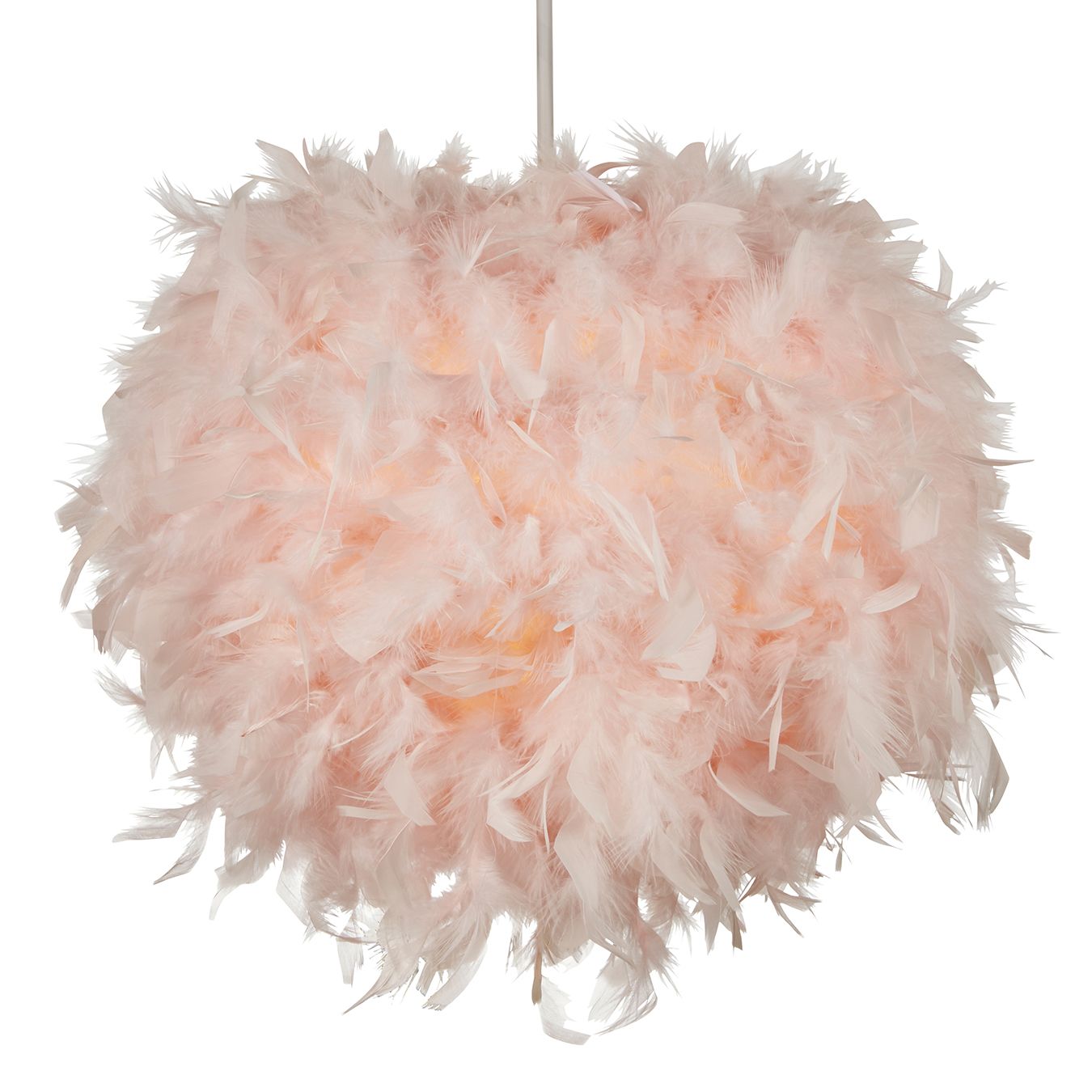 Meira Pink Feathered Light shade (D)40cm
