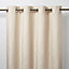 Melfi Beige Floral Unlined Eyelet Curtain (W)167cm (L)183cm, Single