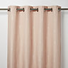 Melfi Light pink Floral Unlined Eyelet Curtain (W)140cm (L)260cm, Single