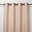 Melfi Light pink Floral Unlined Eyelet Curtain (W)167cm (L)228cm, Single