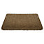 Melford Brown Plain Heavy duty Door mat, 75cm x 45cm
