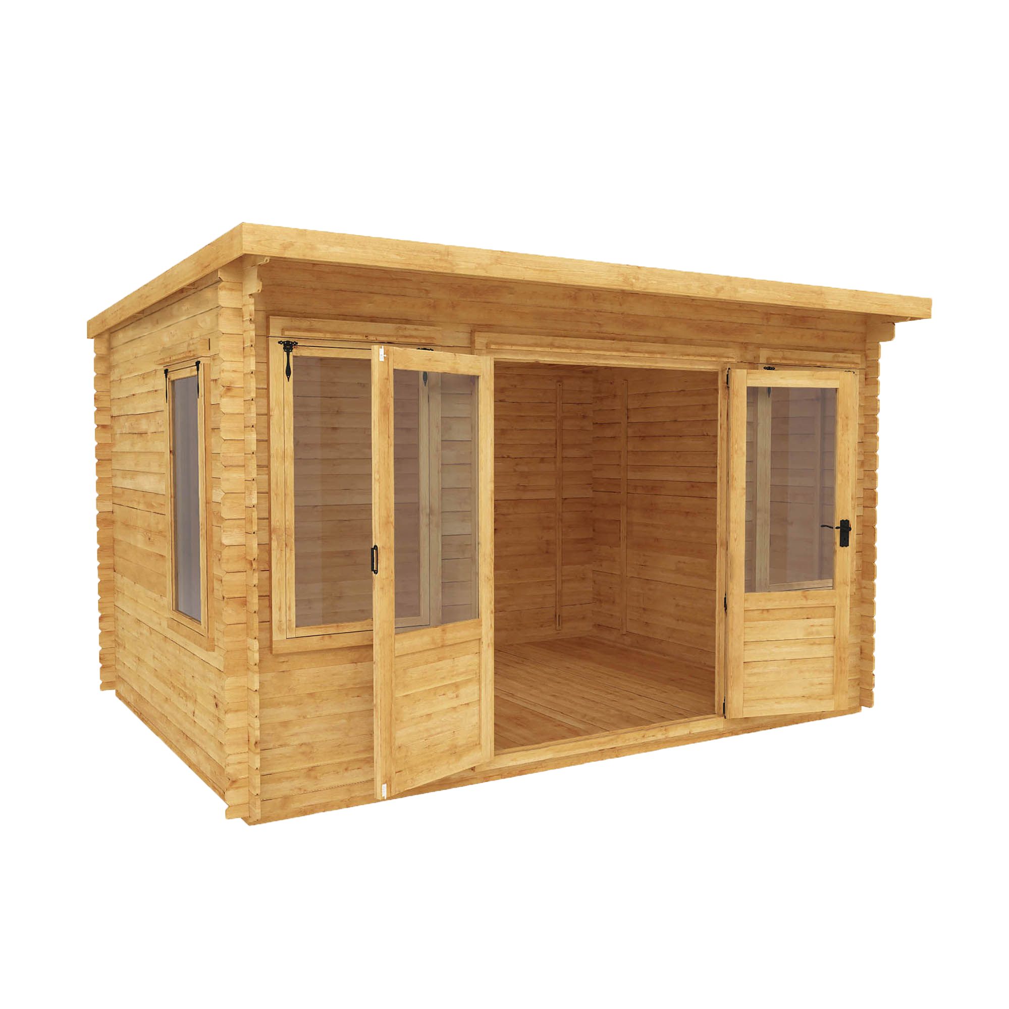 Mercia 10x13 ft with Double door Pent Cabin