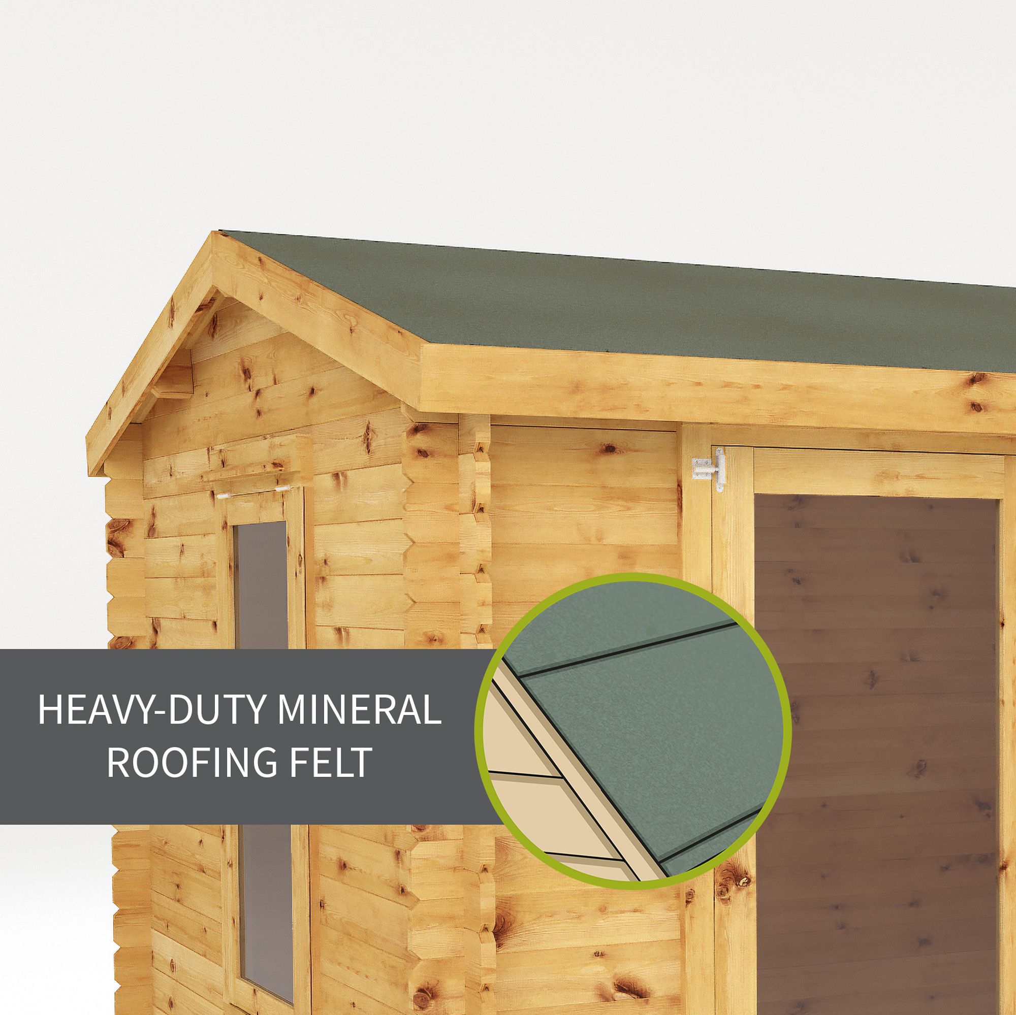 Mercia 10x13 ft with Double door Pent Cabin