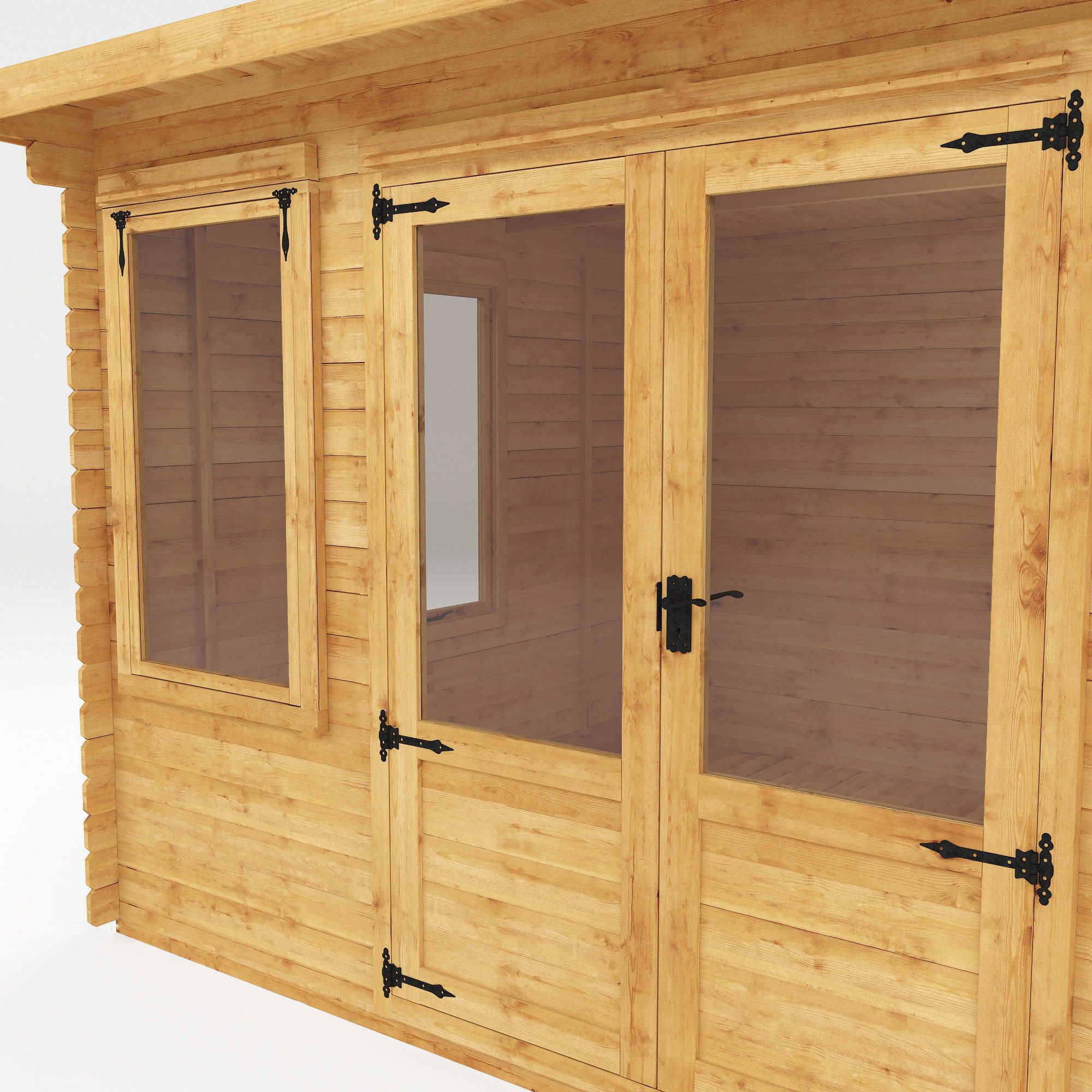 Mercia 10x13 ft with Double door Pent Cabin