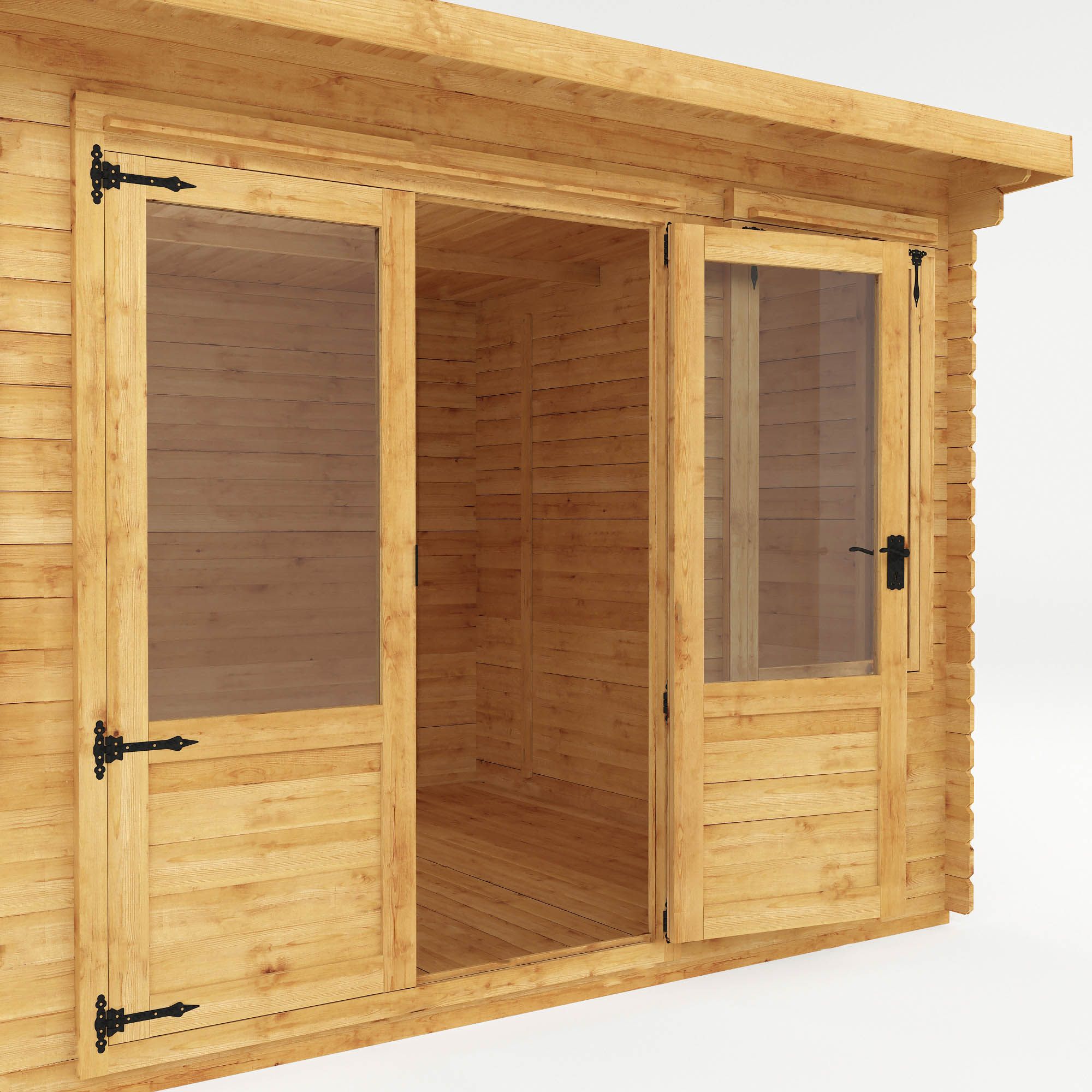 Mercia 10x13 ft with Double door Pent Cabin