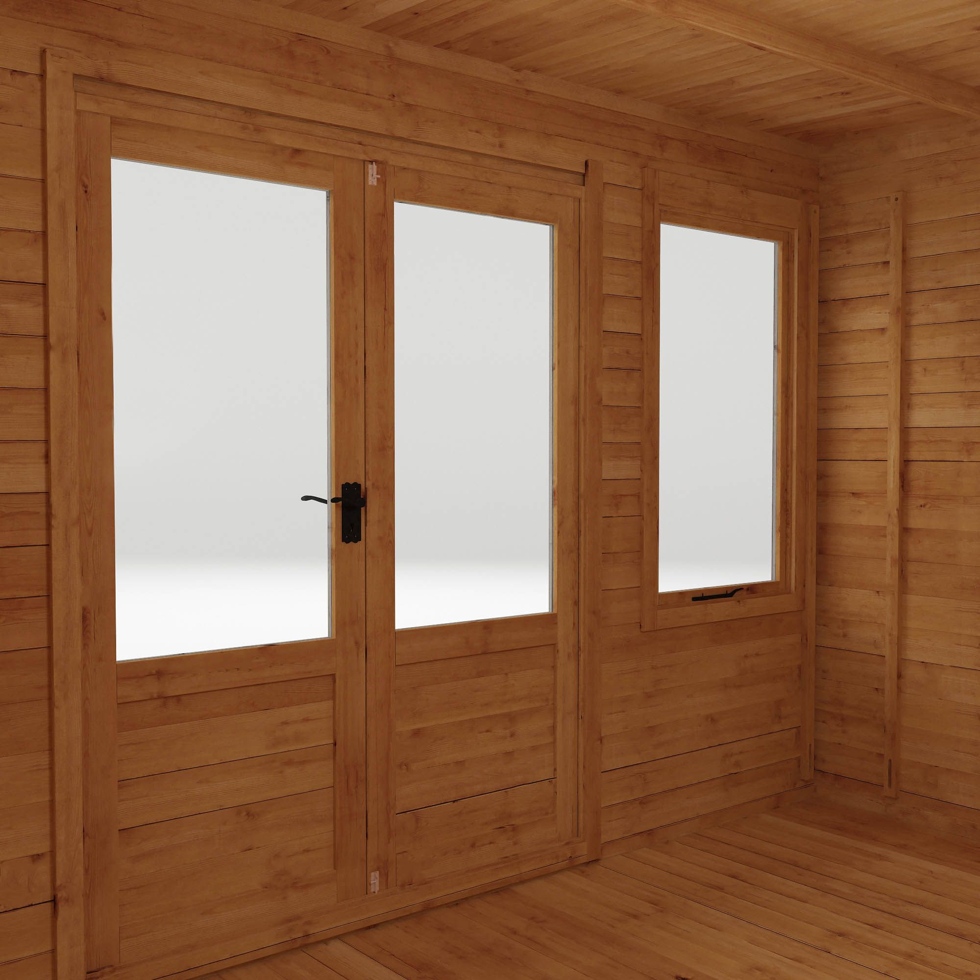 Mercia 10x13 ft with Double door Pent Cabin