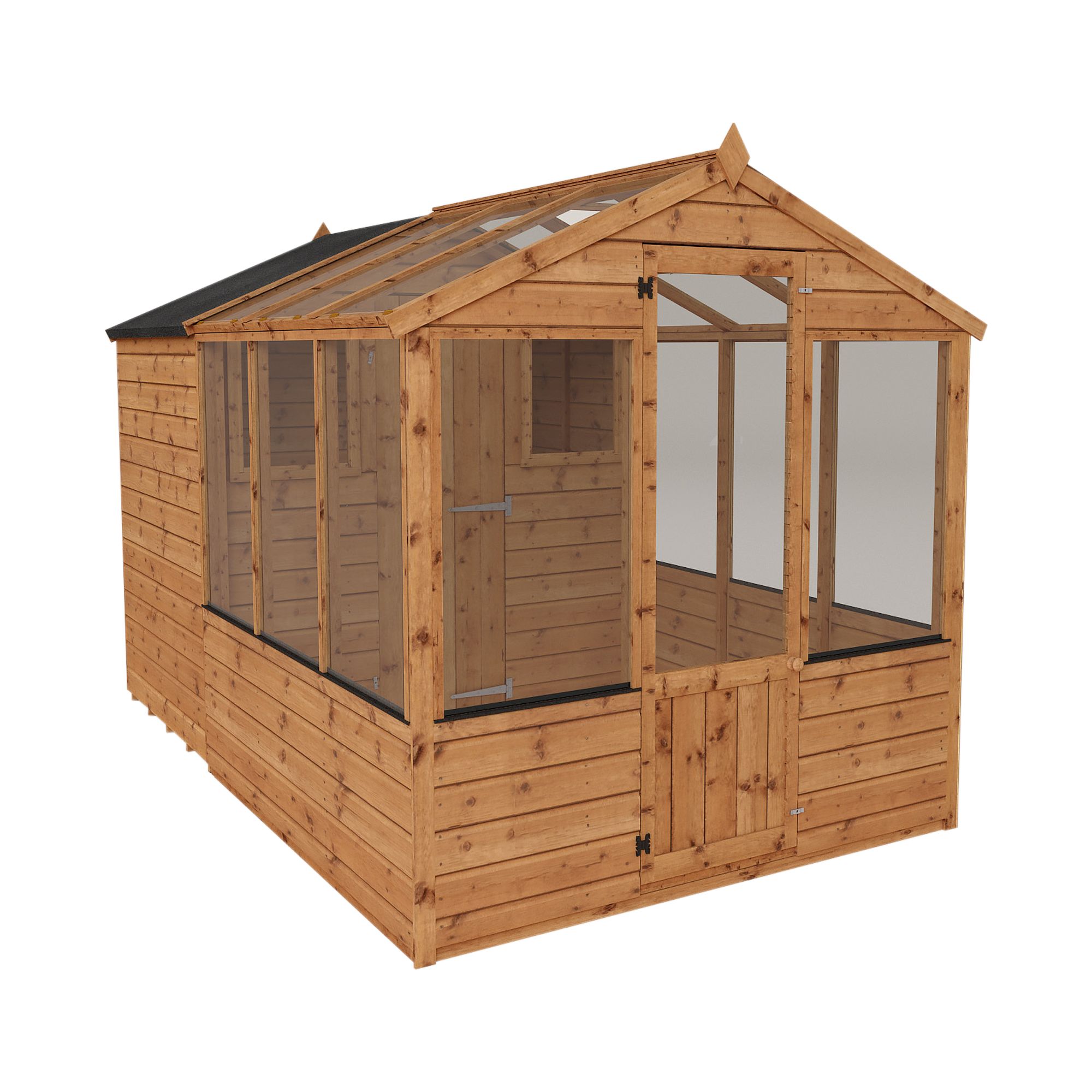 Mercia 10x6 Apex Greenhouse combi shed - Assembly required