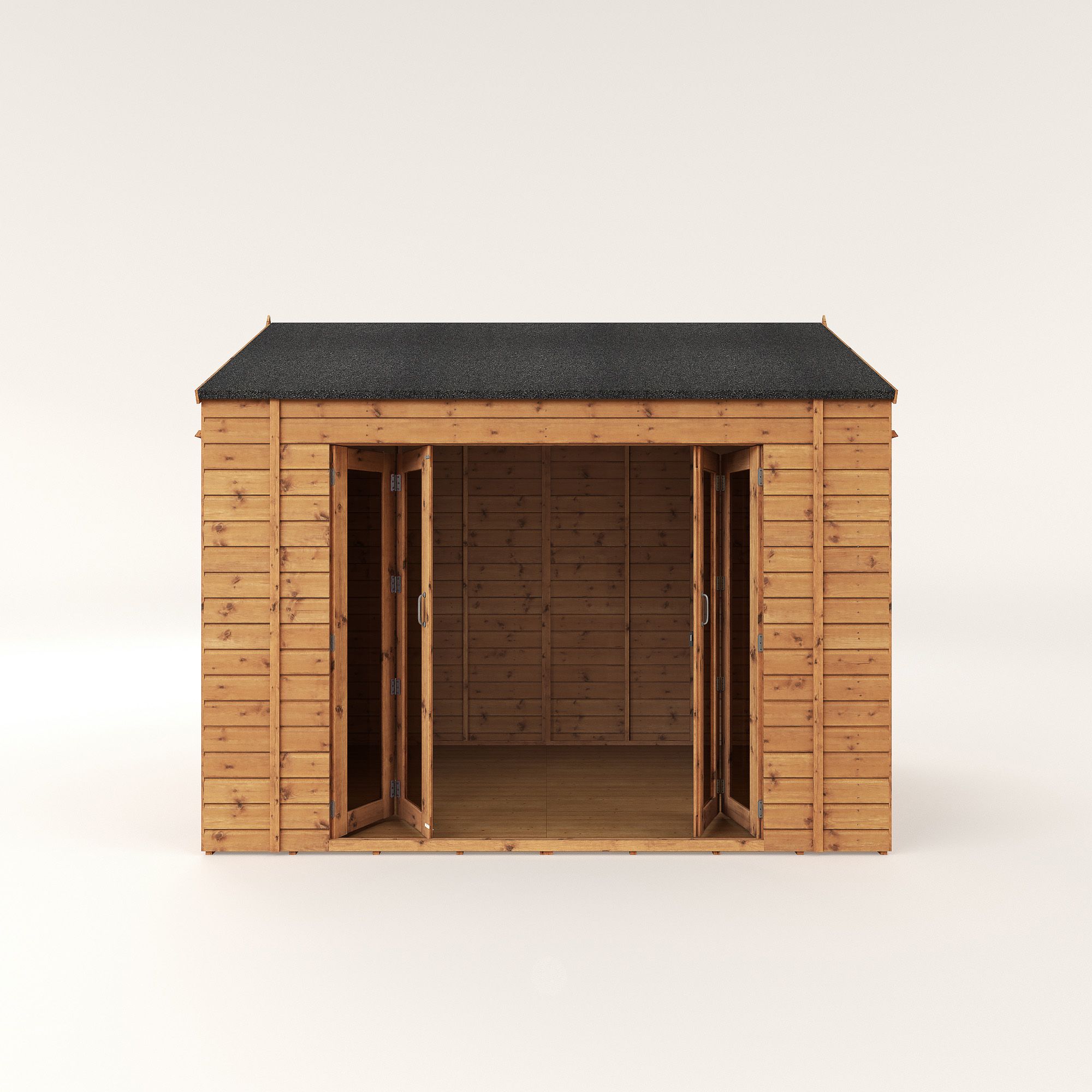 Mercia 10x8 ft with Bi-fold door & 2 windows Reverse apex Summer house