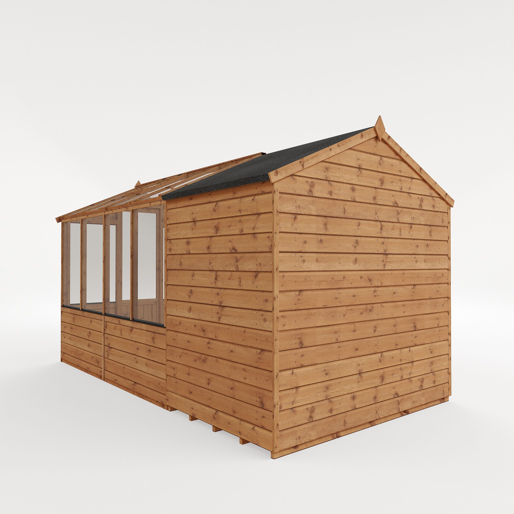 Mercia 12x6 Apex Greenhouse combi shed - Assembly required