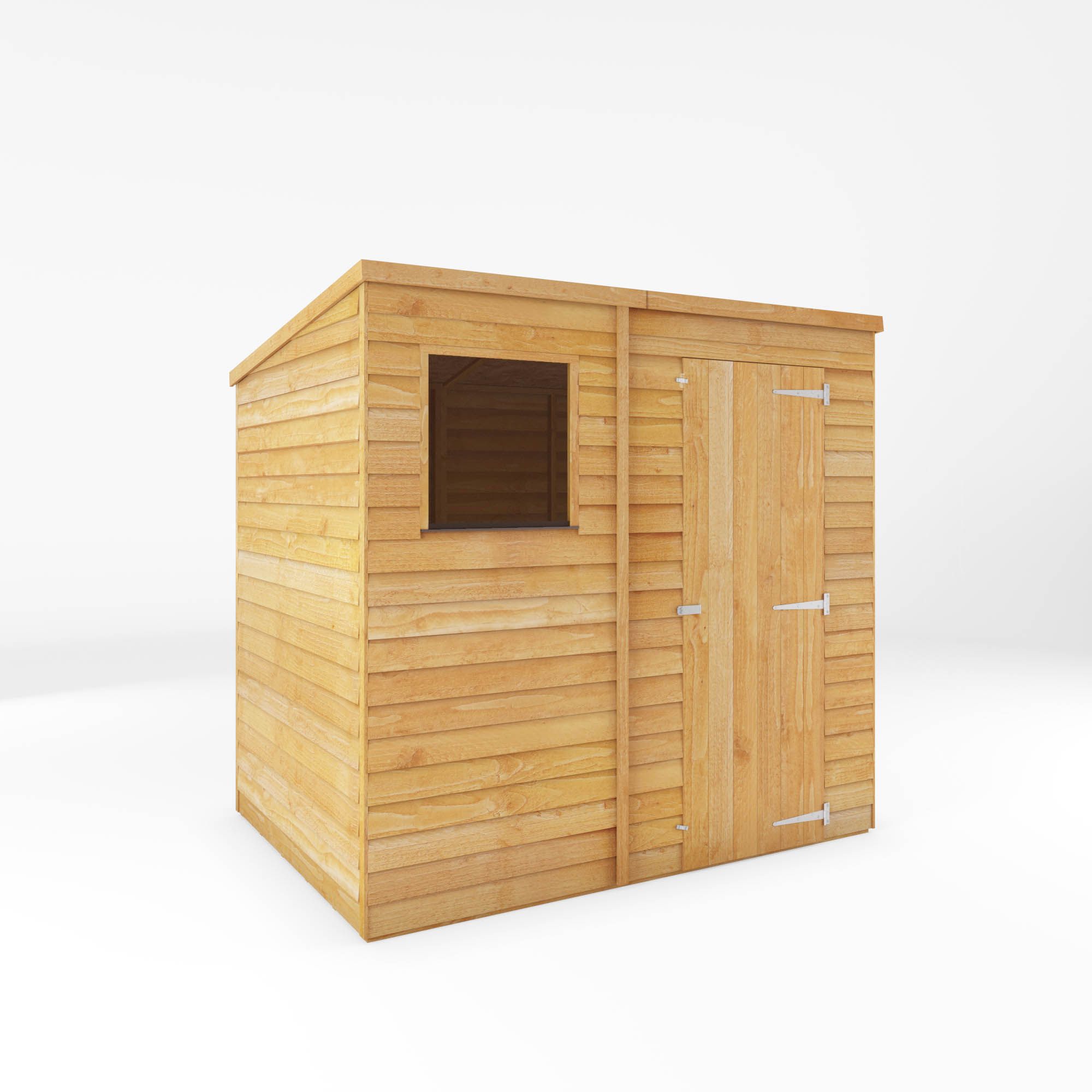 Mercia 7x5 ft Pent Wooden Shed with floor & 1 window