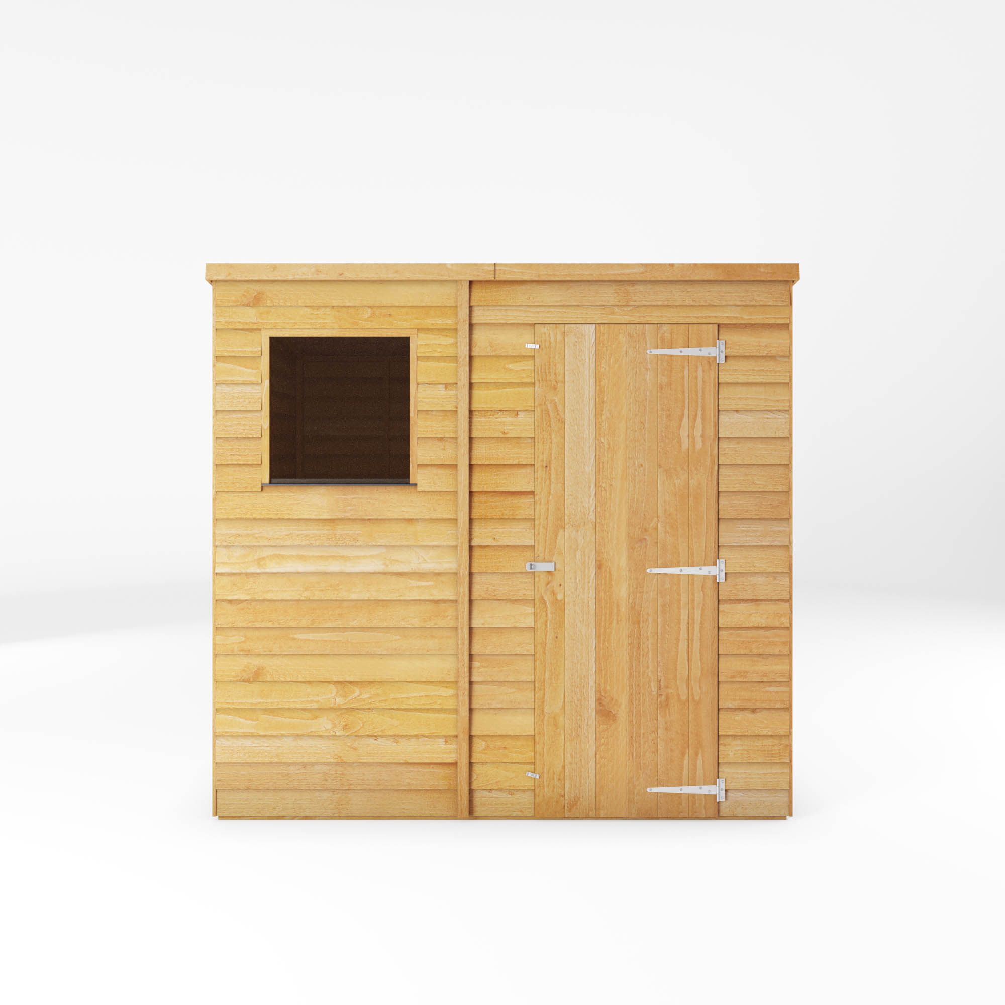 Mercia 7x5 ft Pent Wooden Shed with floor & 1 window