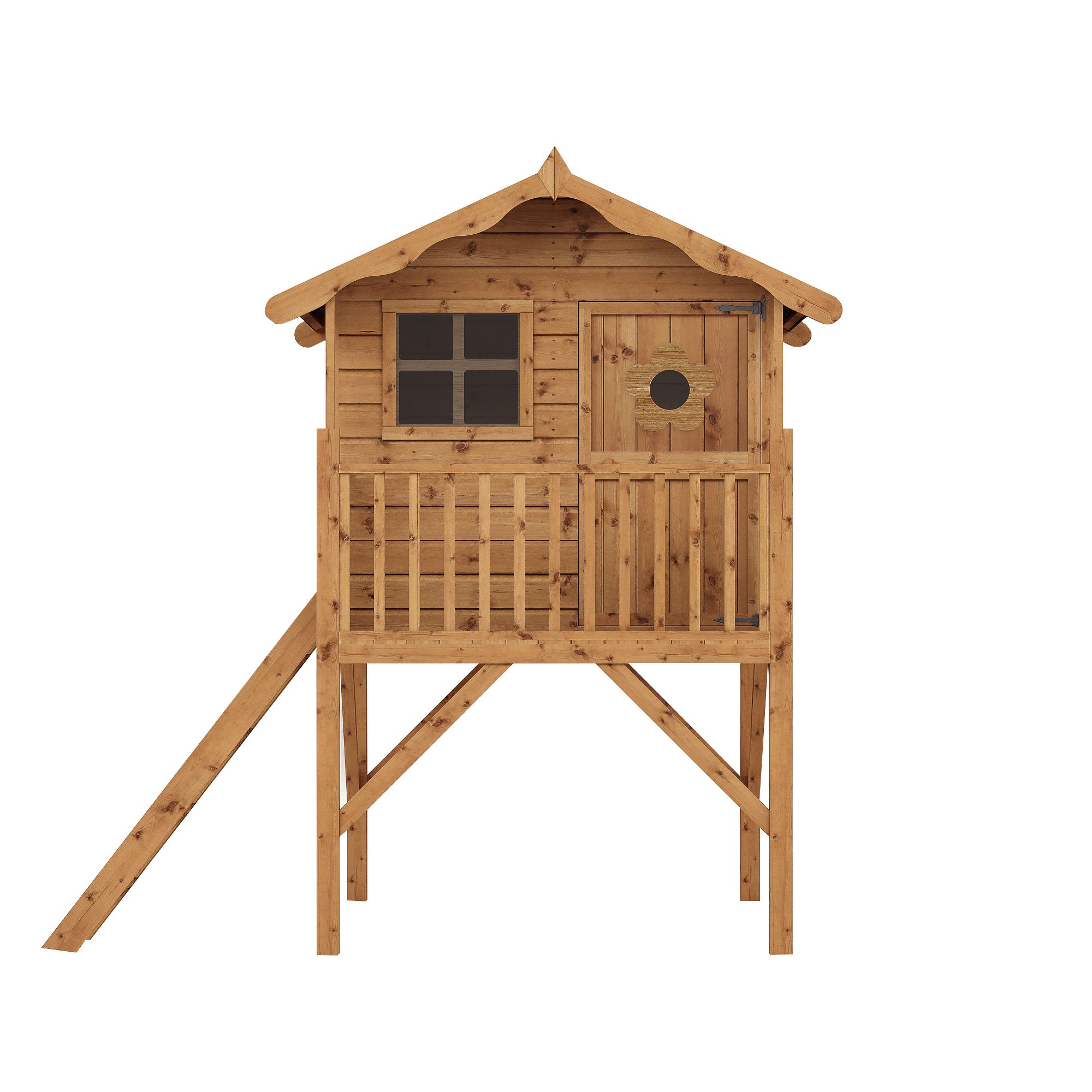 Mercia 7x6 Poppy Apex Shiplap Tower playhouse - Assembly service included