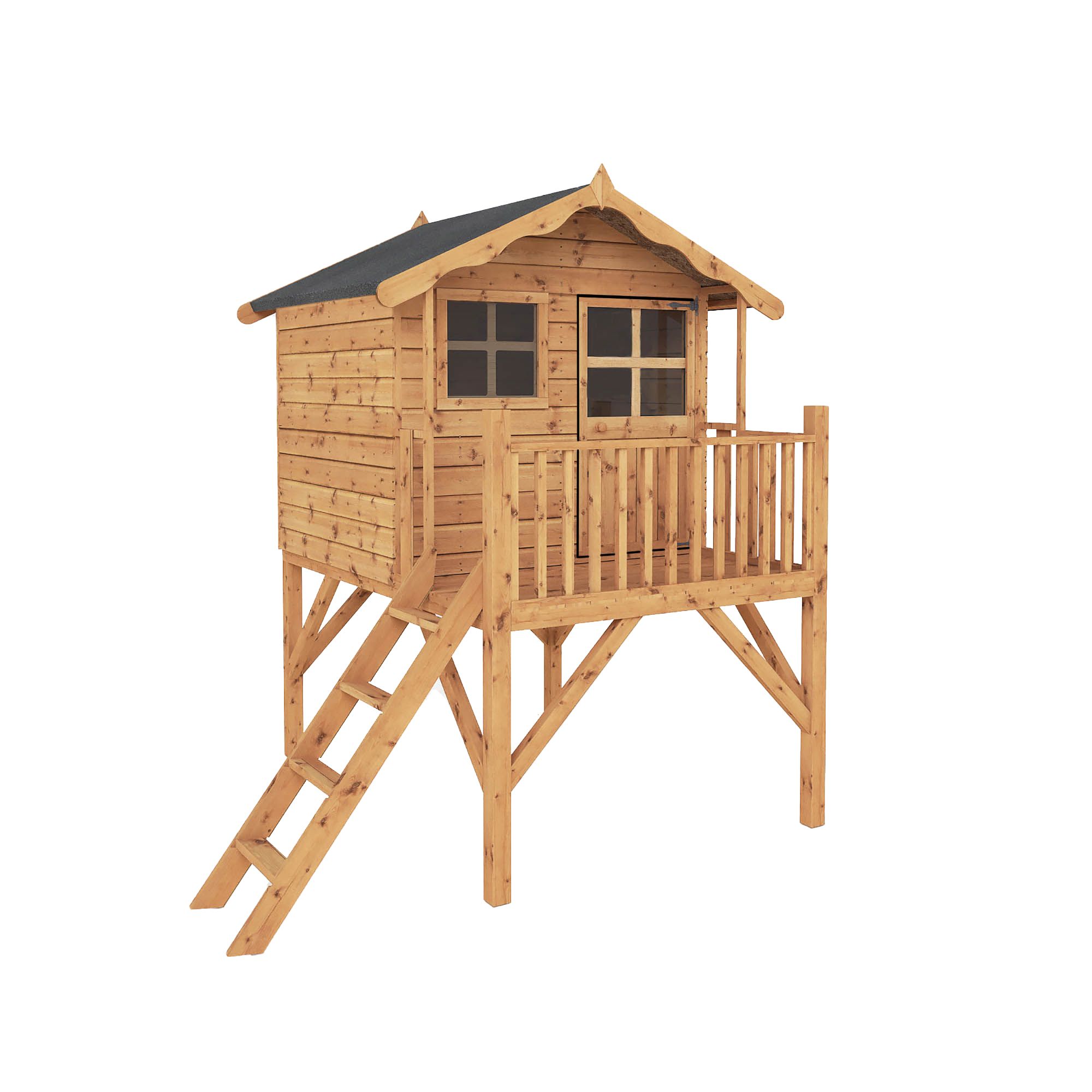 Mercia 7x6 Poppy Apex Shiplap Tower playhouse