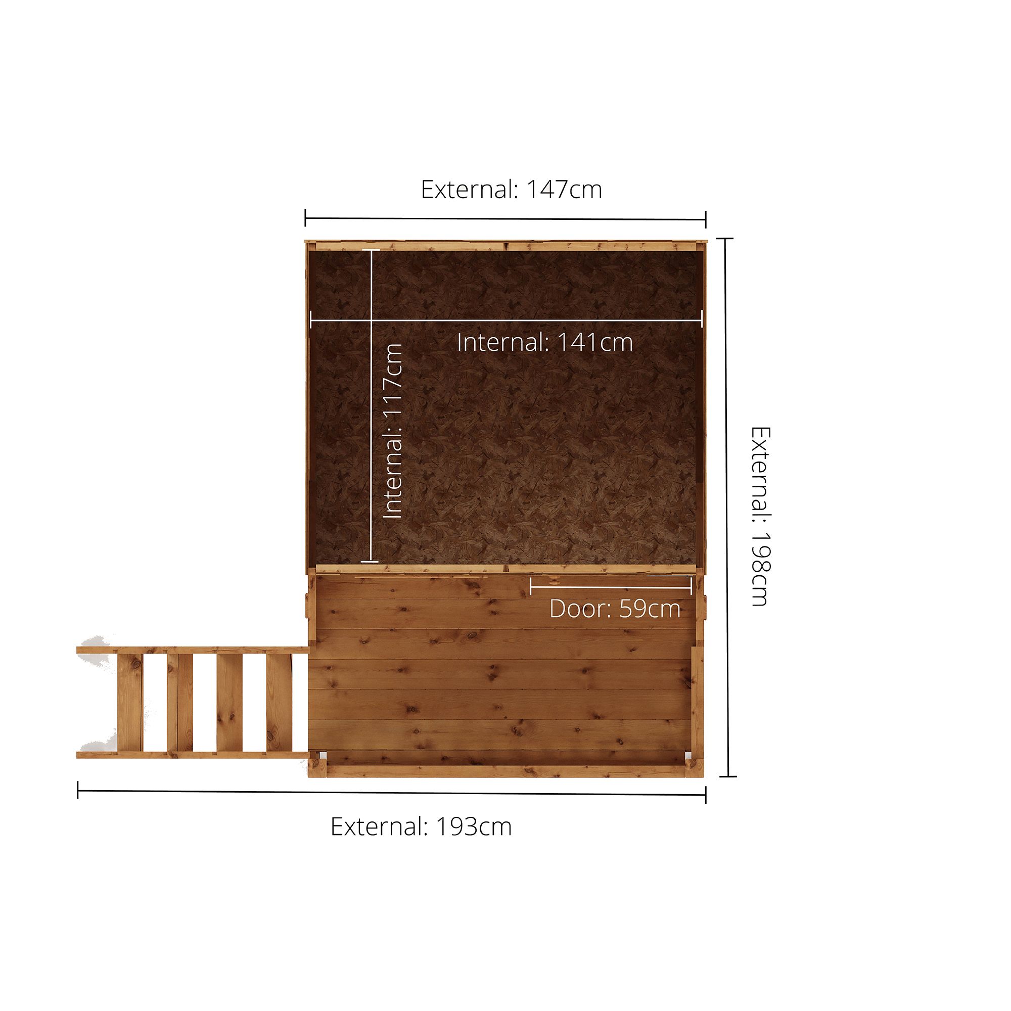 Mercia 7x6 Poppy Apex Shiplap Tower playhouse
