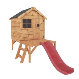 Mercia 8x10 Snug Apex Shiplap Tower slide playhouse