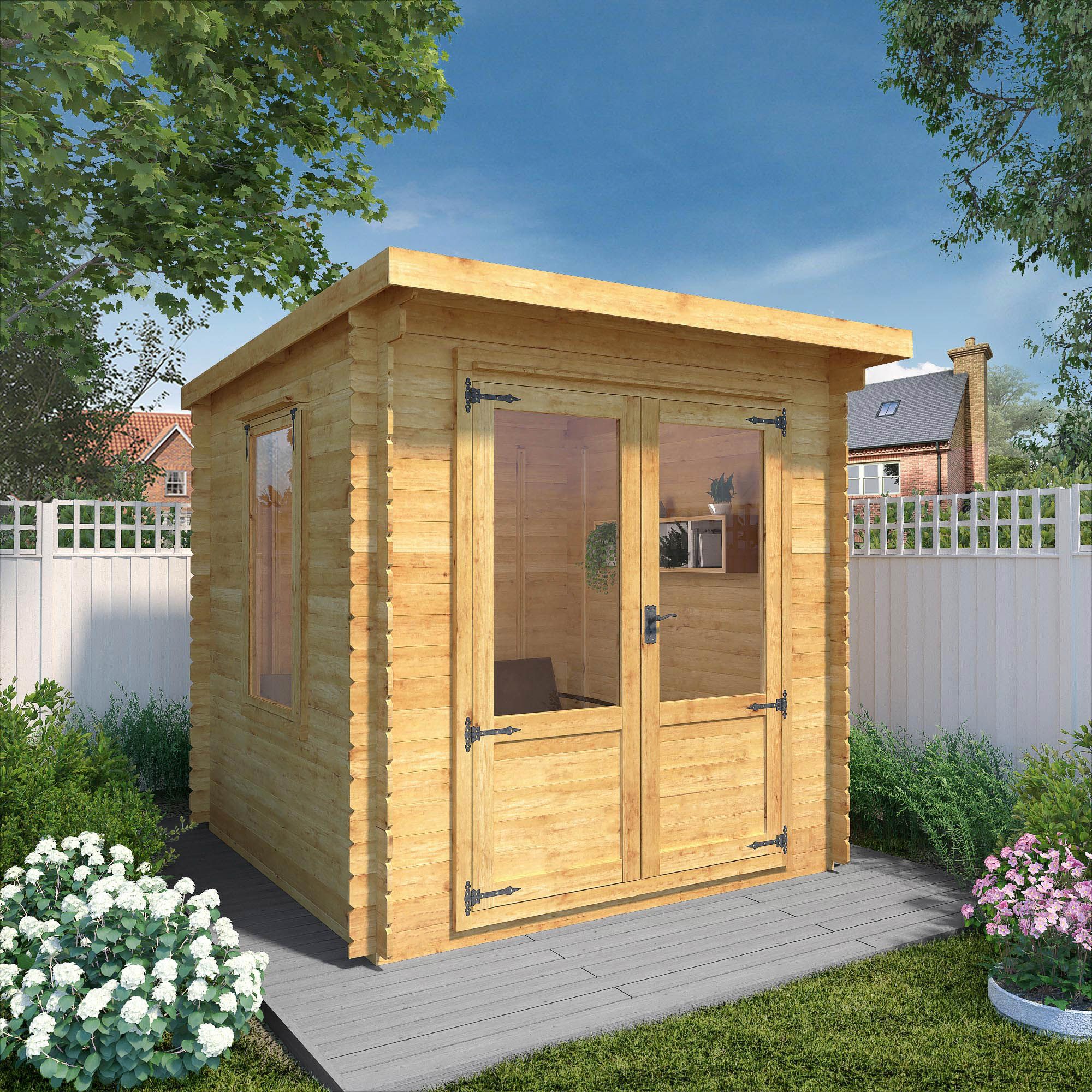 Mercia 8x8 ft with Double door Pent Cabin | Tradepoint