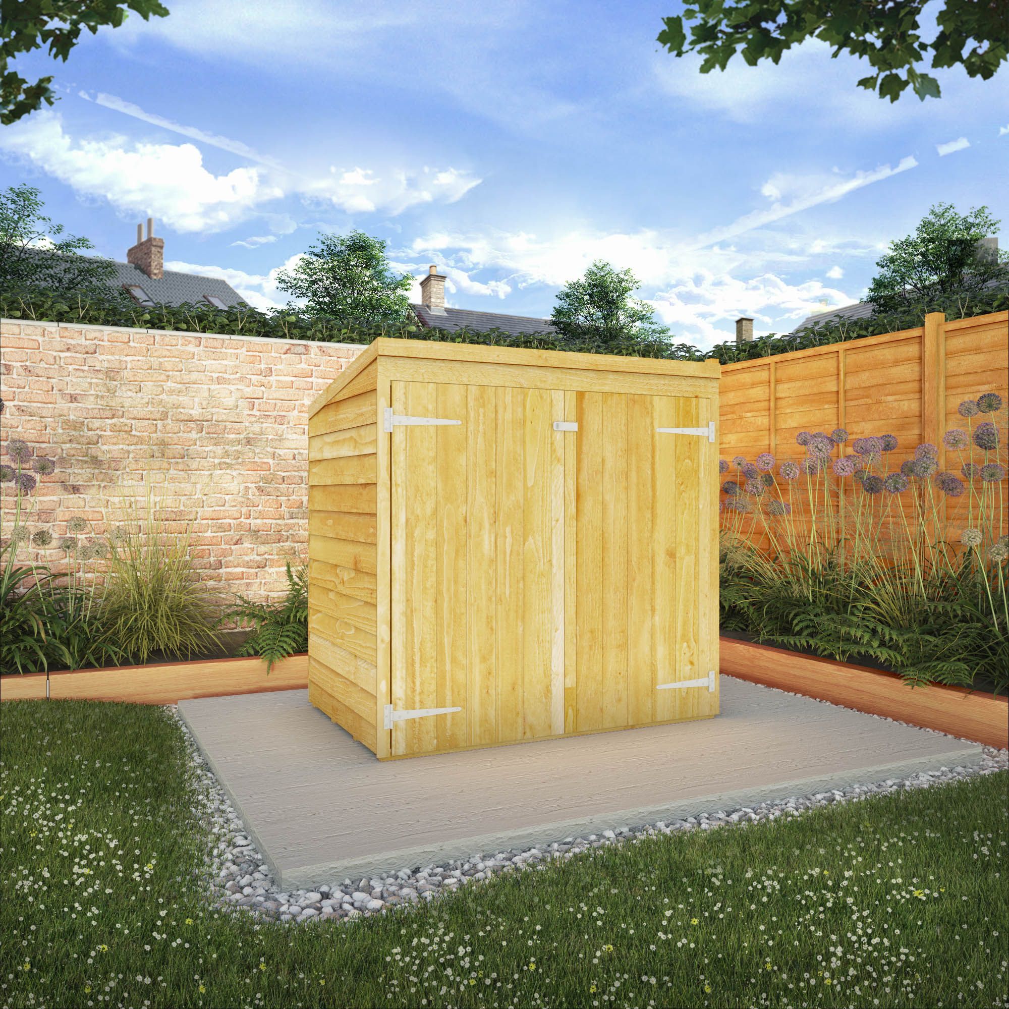 Mercia Brown Overlap Pent Garden storage 1419mm 1429mm