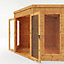 Mercia Corner 8x8 ft with Double door & 2 windows Flat Wooden Summer house