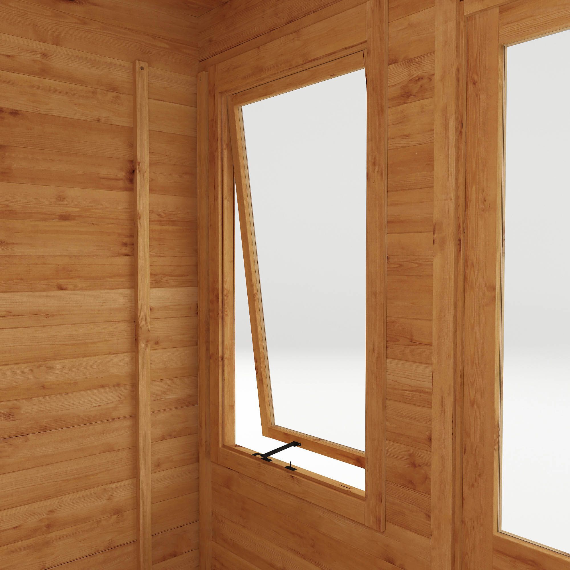 Mercia Log Cabin with Double door Pent Wooden Cabin (H)2490mm x (W)3024mm