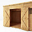 Mercia Premium 12x8 ft Pent Wooden 2 door Shed with floor