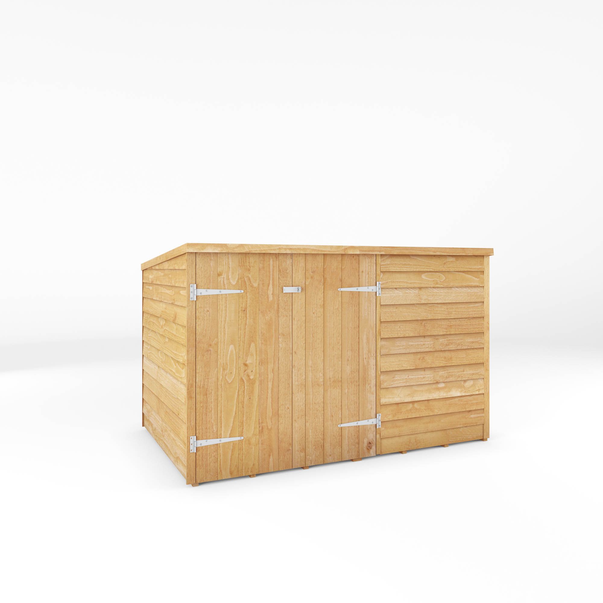 Mercia Solid wood 4x6 Overlap Pent Bike store