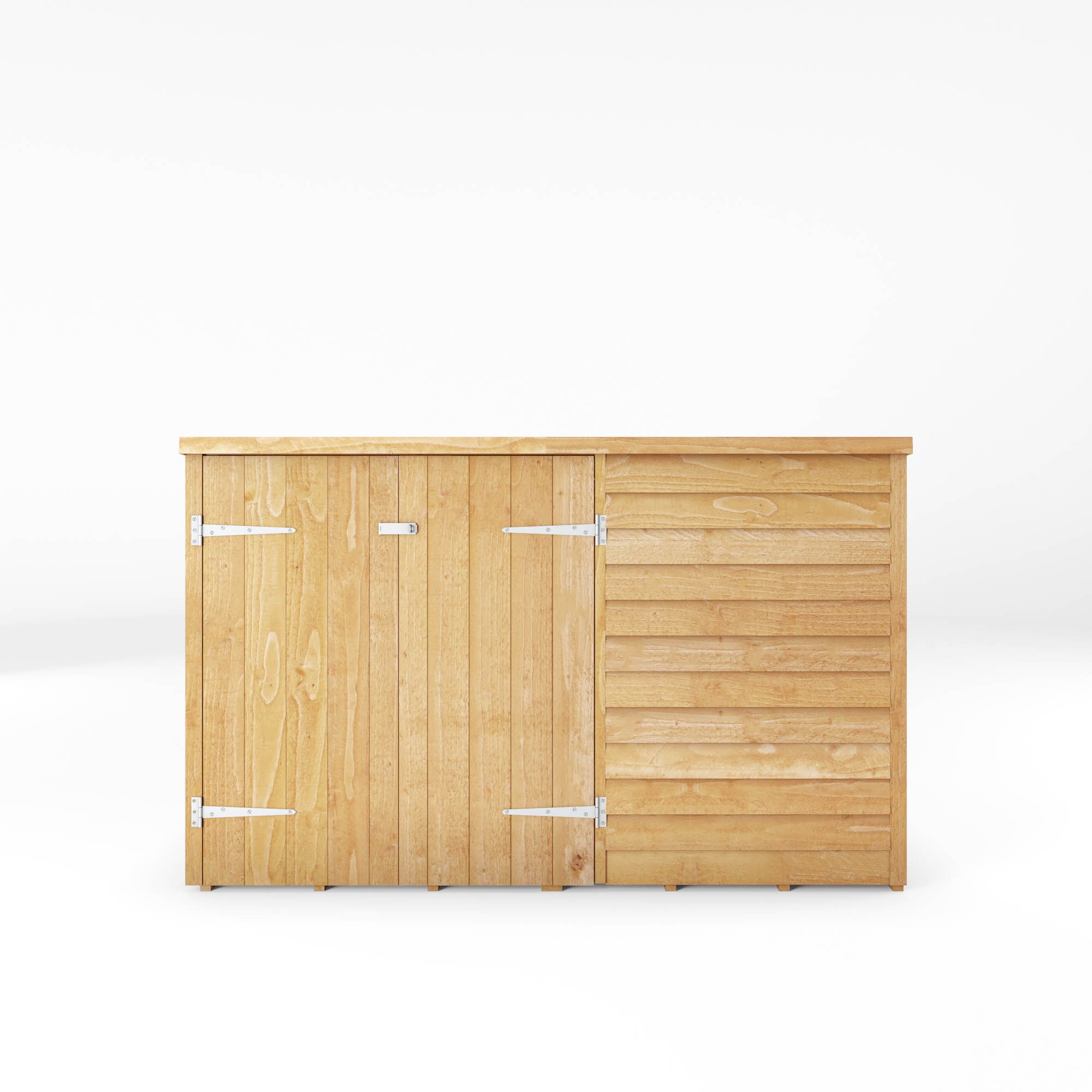 Mercia Solid wood 4x6 Overlap Pent Bike store