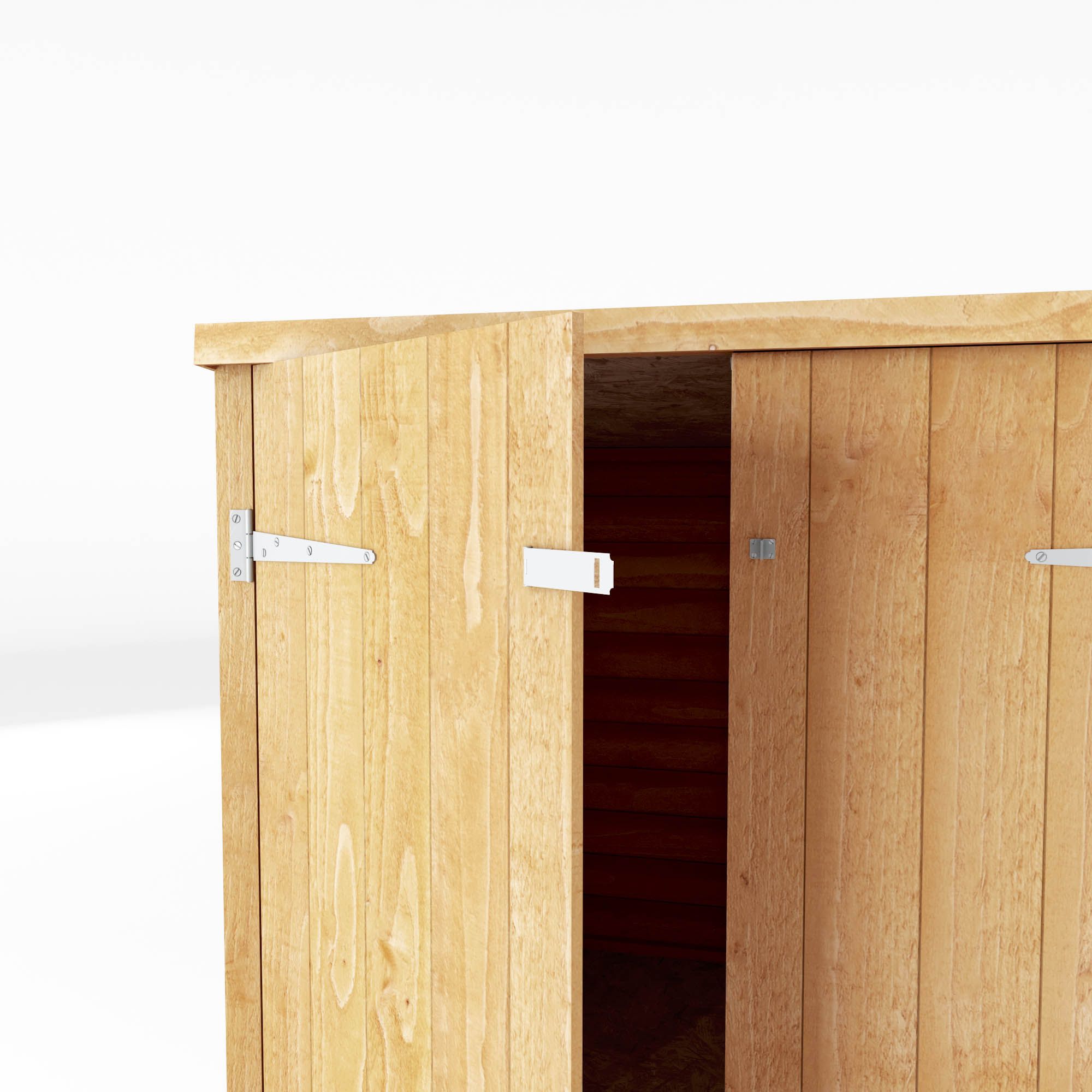 Mercia Solid wood 4x6 Overlap Pent Bike store