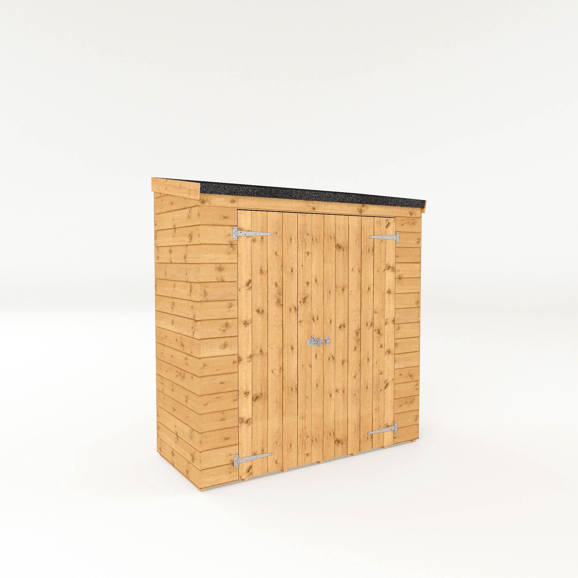 Mercia Tongue & groove Solid wood 6x2'6 Pent Garden storage