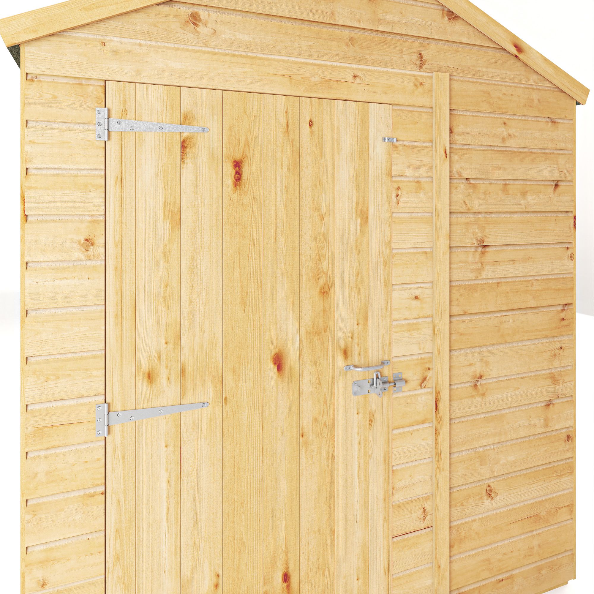 Mercia Woodsman Shiplap 10x6 ft Apex Timber Dip treated Shed with floor & 4 windows