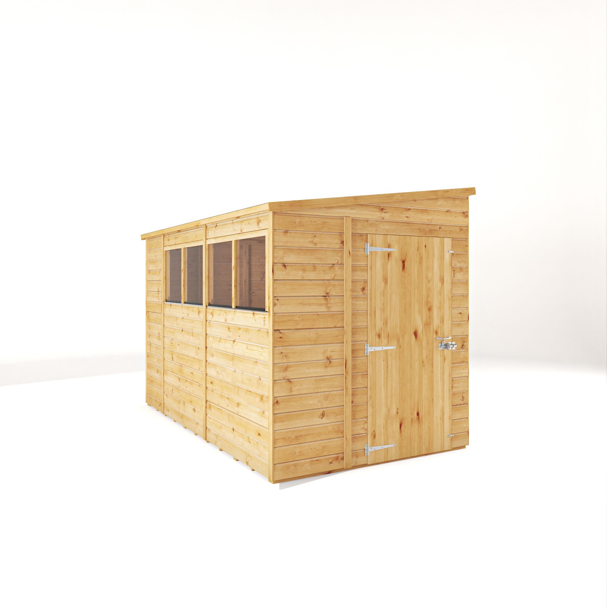 Mercia Woodsman Shiplap 10x6 ft Apex Timber Dip treated Shed with floor & 4 windows