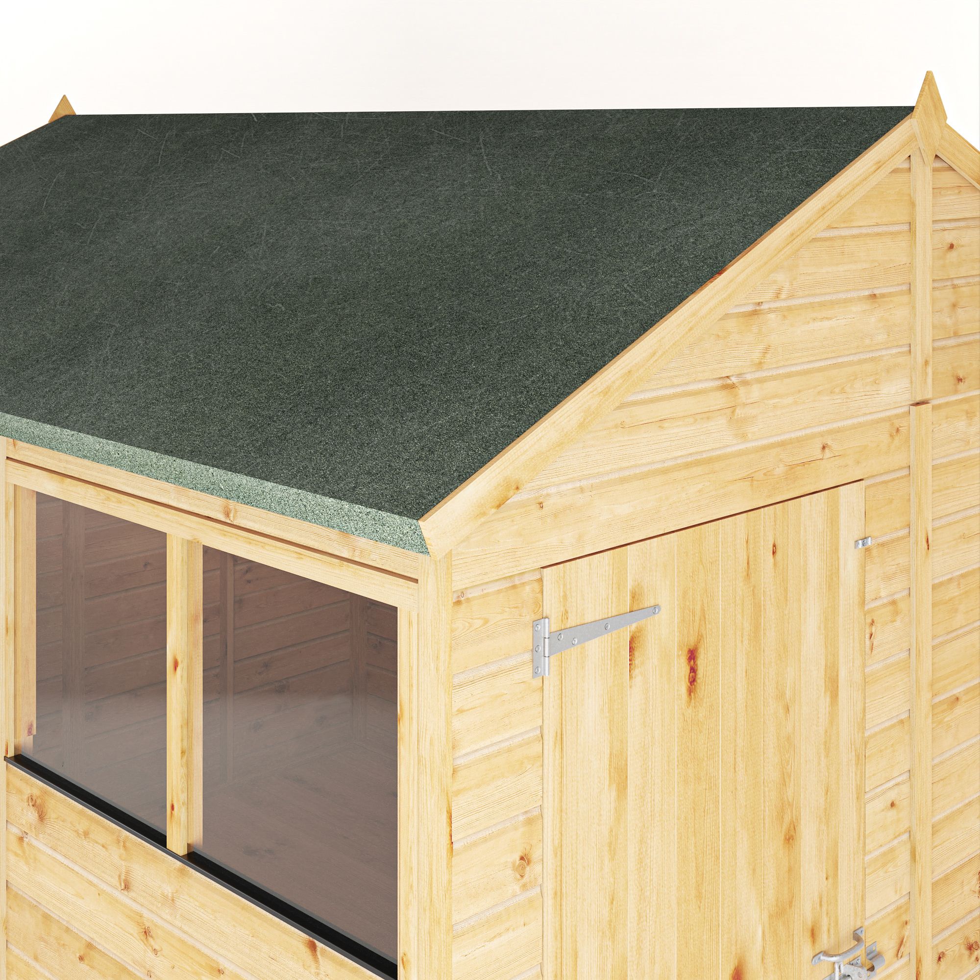 Mercia Woodsman Shiplap 10x8 ft Apex Timber Dip treated Shed with floor & 4 windows