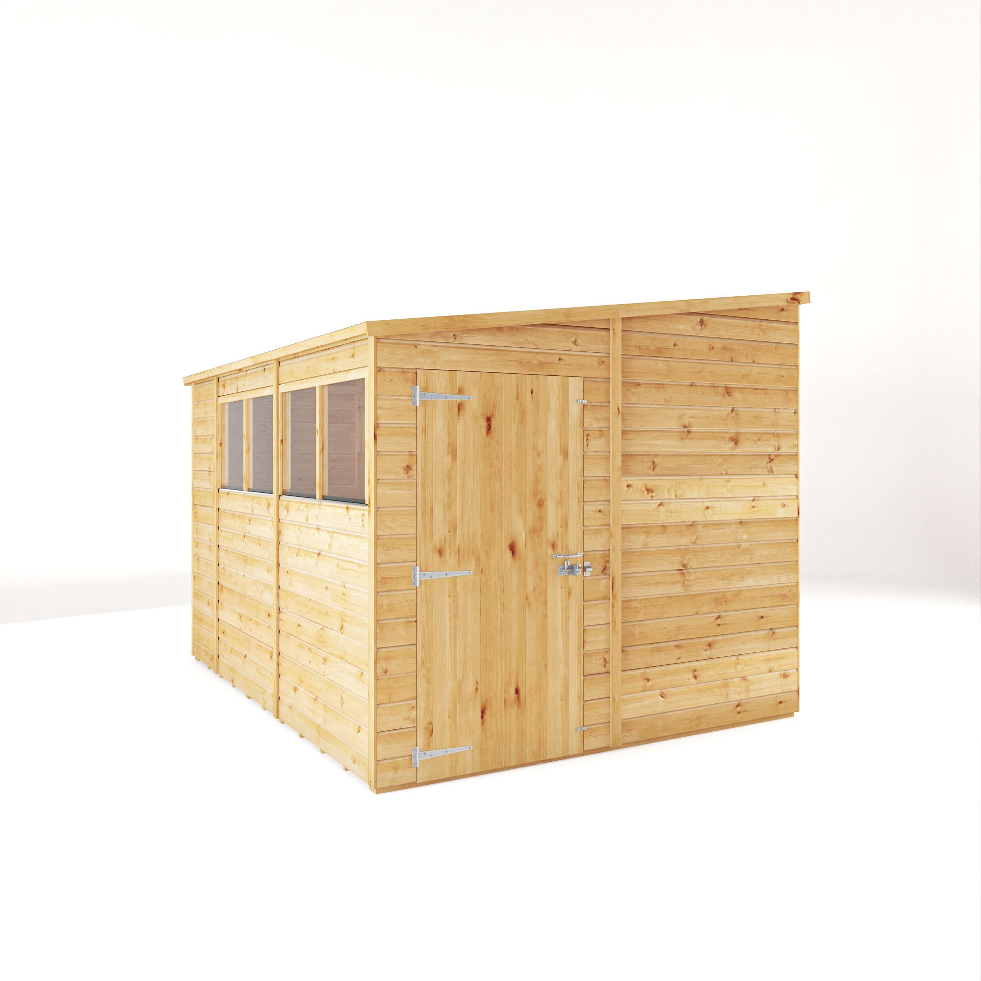 Mercia Woodsman Shiplap 10x8 ft Apex Timber Dip treated Shed with floor & 4 windows