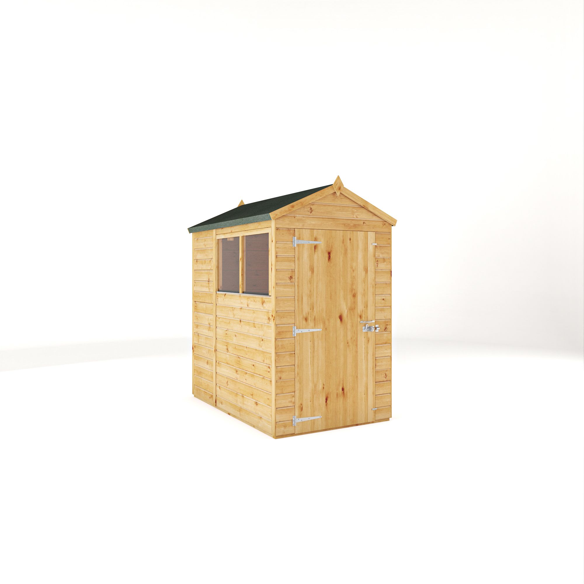 Mercia Woodsman Shiplap 6x4 ft Apex Timber Dip treated Shed with floor & 2 windows